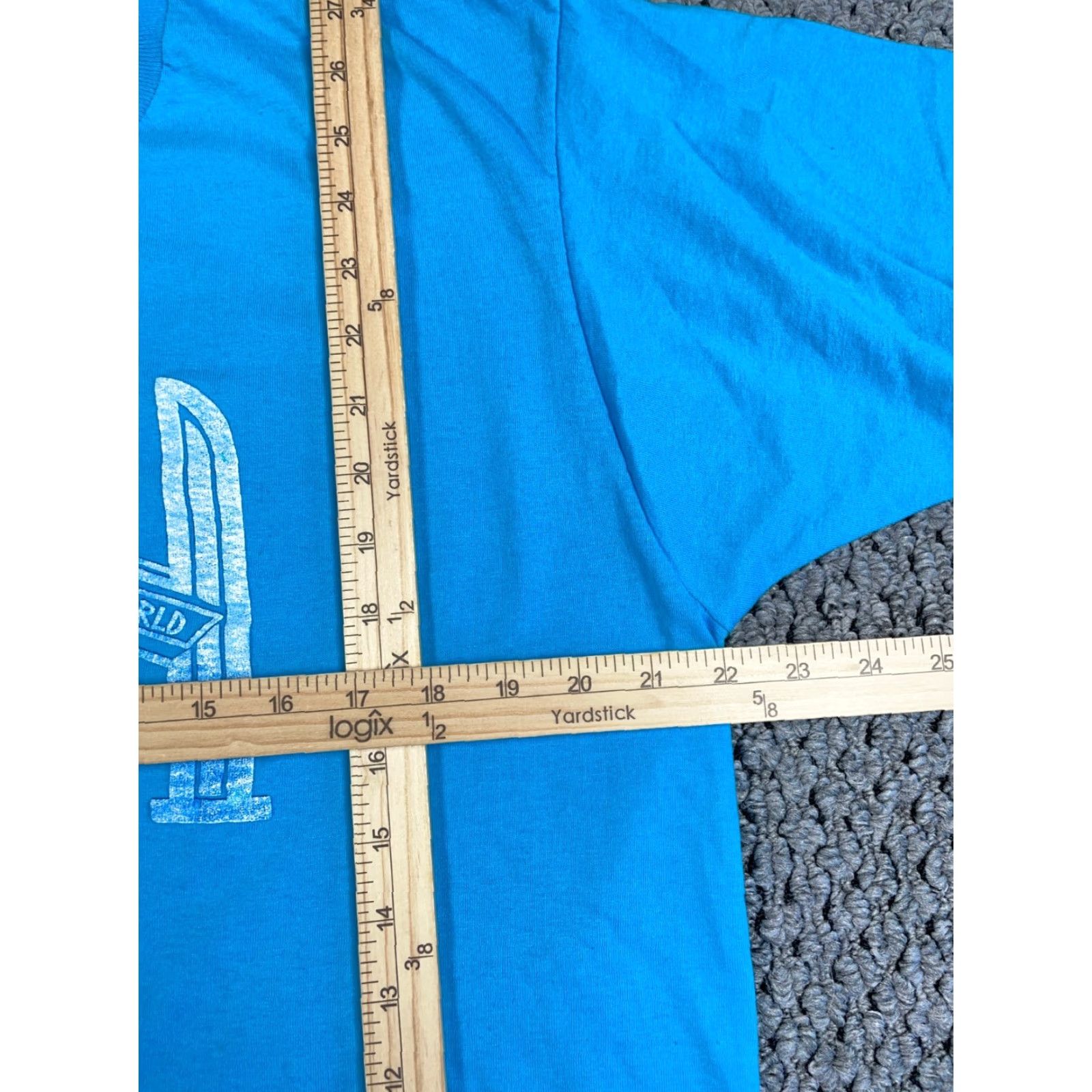 Vintage VTG Reno Nevada T-Shirt Adult XL Blue Screen Stars Single Stitch Crew Neck 90s City Retro Mens Clothing Size US L / EU 52-54 / 3 - 6 Thumbnail