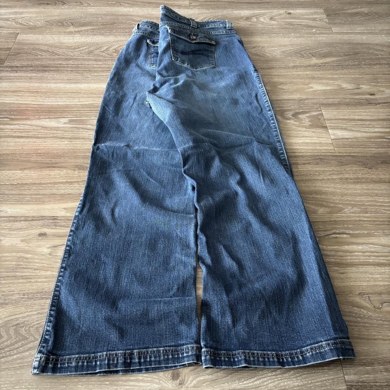 Vintage Crazy Vintage Y2K/2000s Baggy Medium Wash Skater Denim Jeans! 40x30 Size US 40 / EU 56 - 4 Thumbnail