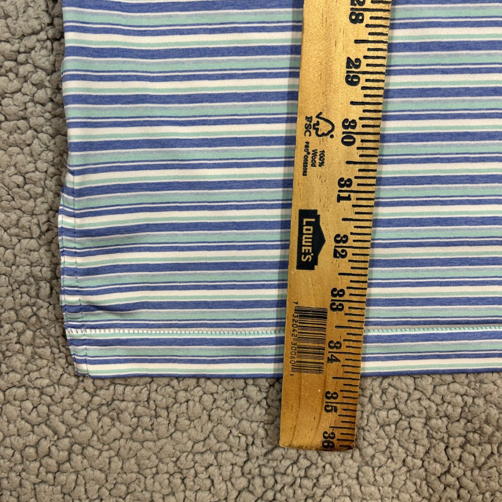 Peter Millar Peter Millar Summer Comfort Polo Shirt Men's XXL Blue Striped Golf Performance Shirt Size US XXL / EU 58 / 5 - 7 Thumbnail