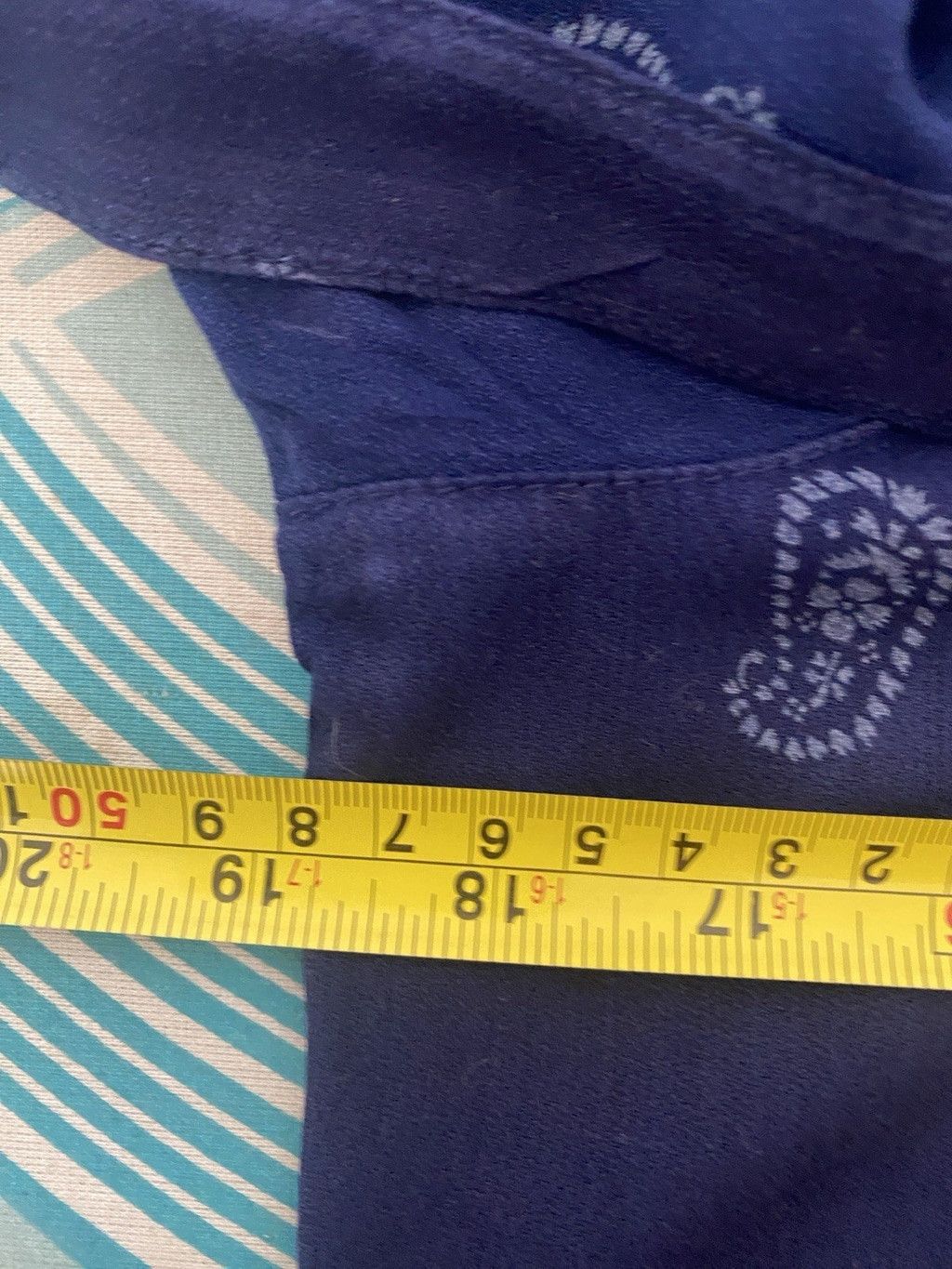 Zara Zara Indigo Blouse With Tie Size XS S25 Size XS / US 0-2 / IT 36-38 - 4 Thumbnail
