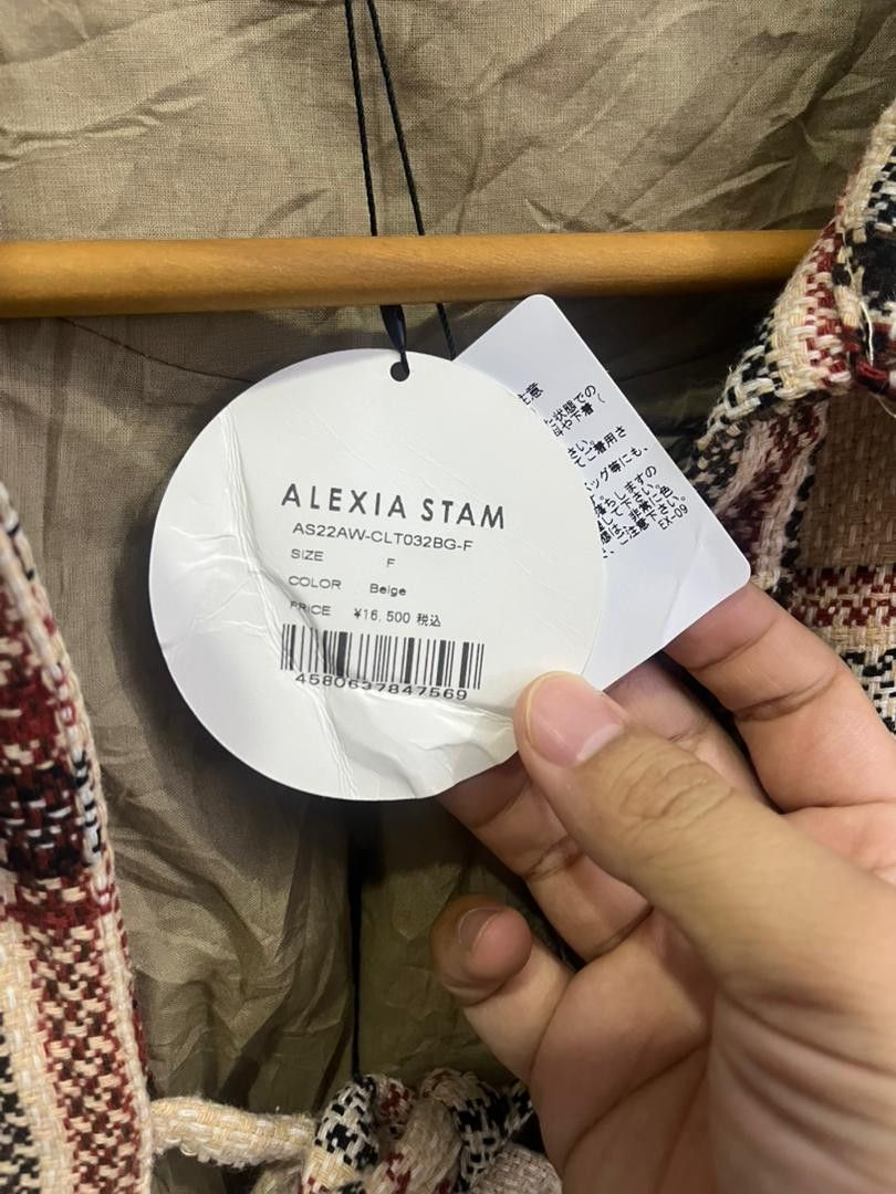 Japanese Brand Alexia Stam Plaid Jacket Deadstock w/ Retail Tag Size US XL / EU 56 / 4 - 7 Thumbnail