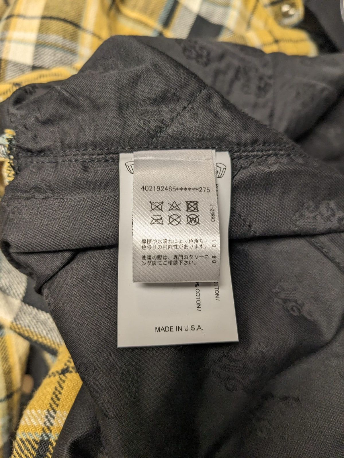 Chrome Hearts CHROME HEARTS CH FLANNEL JACKET XL YELLOW Size US XL / EU 56 / 4 - 7 Thumbnail