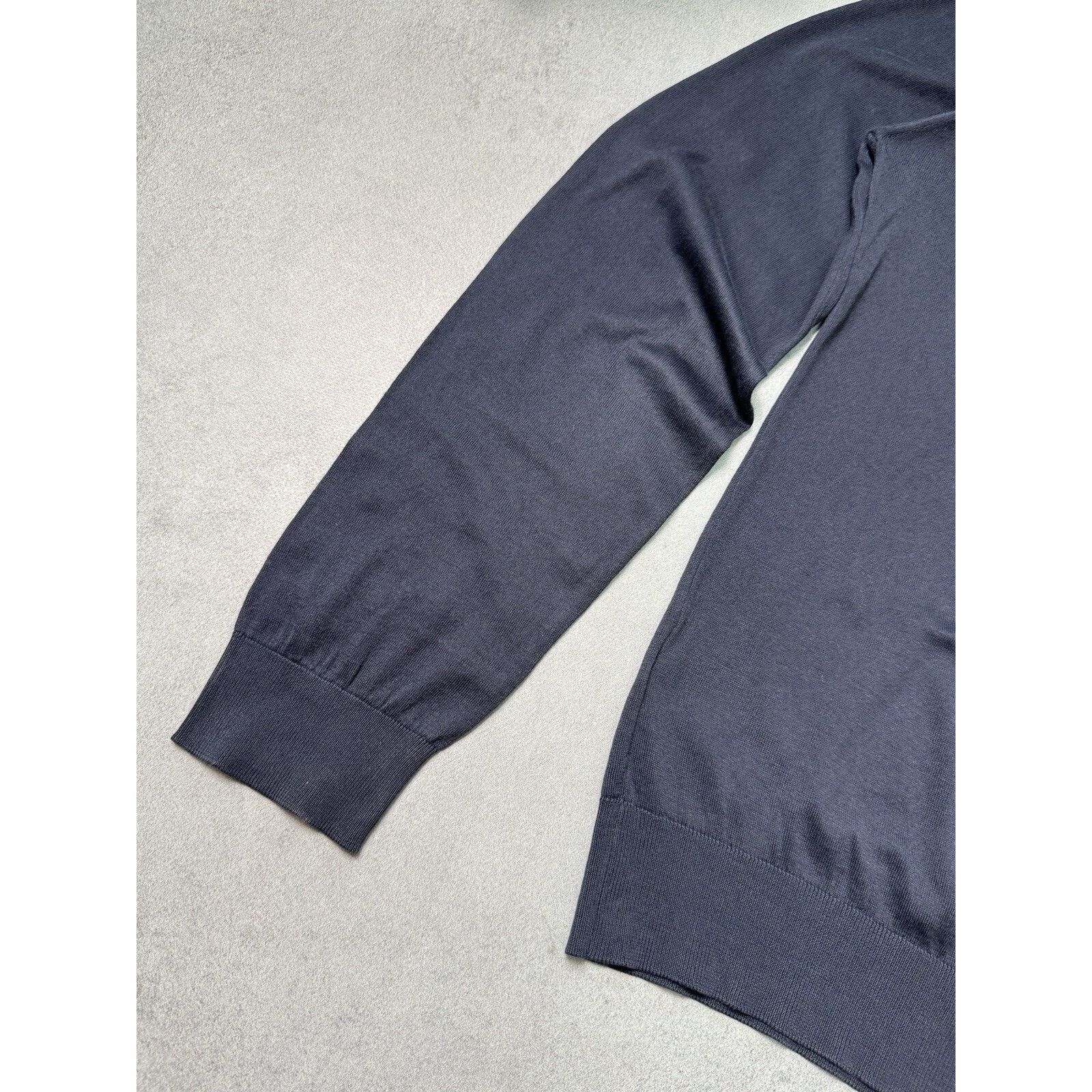 John Smedley John Smedley V Neck Men Sweater Cotton Jumper Pullover Size US L / EU 52-54 / 3 - 14 Thumbnail