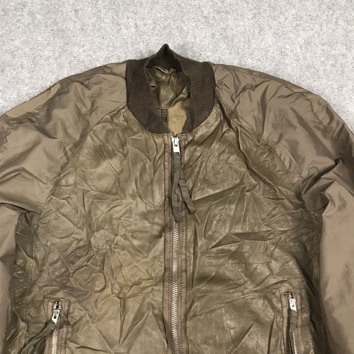 Allsaints ALLSAINTS LEATHER BOMBER JACKET Size US S / EU 44-46 / 1 - 2 Thumbnail