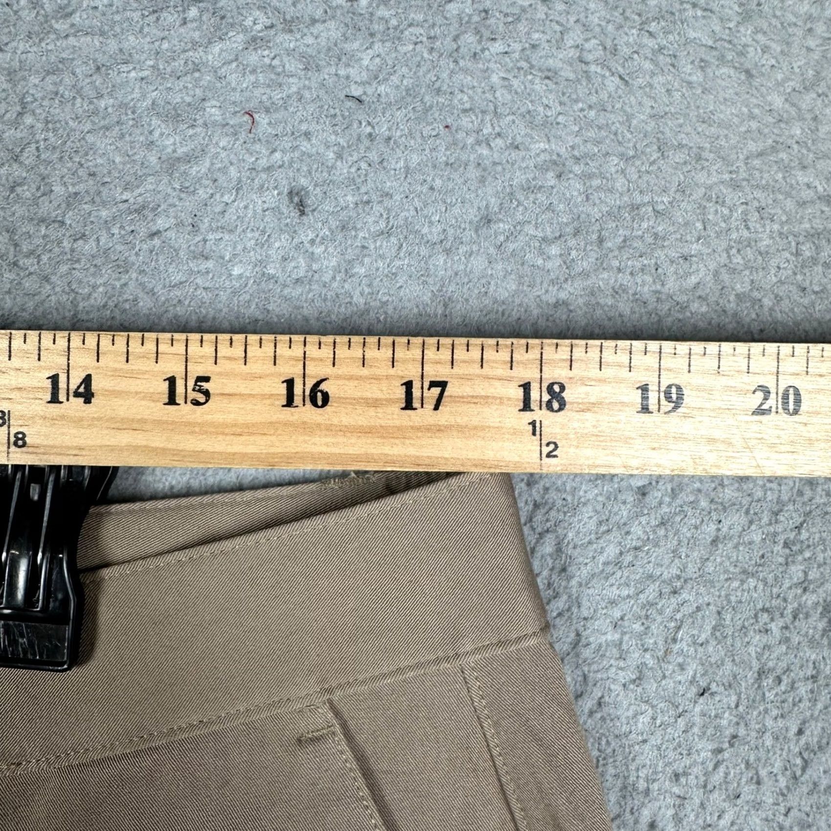 Vintage True Classic Pants Mens 36x34 Khaki Tan Straight Chino Stretch Flat Front 5-Pocket EUC Mens Regular Industrial Casual Business із Size US 36 / EU 52 - 5 Thumbnail