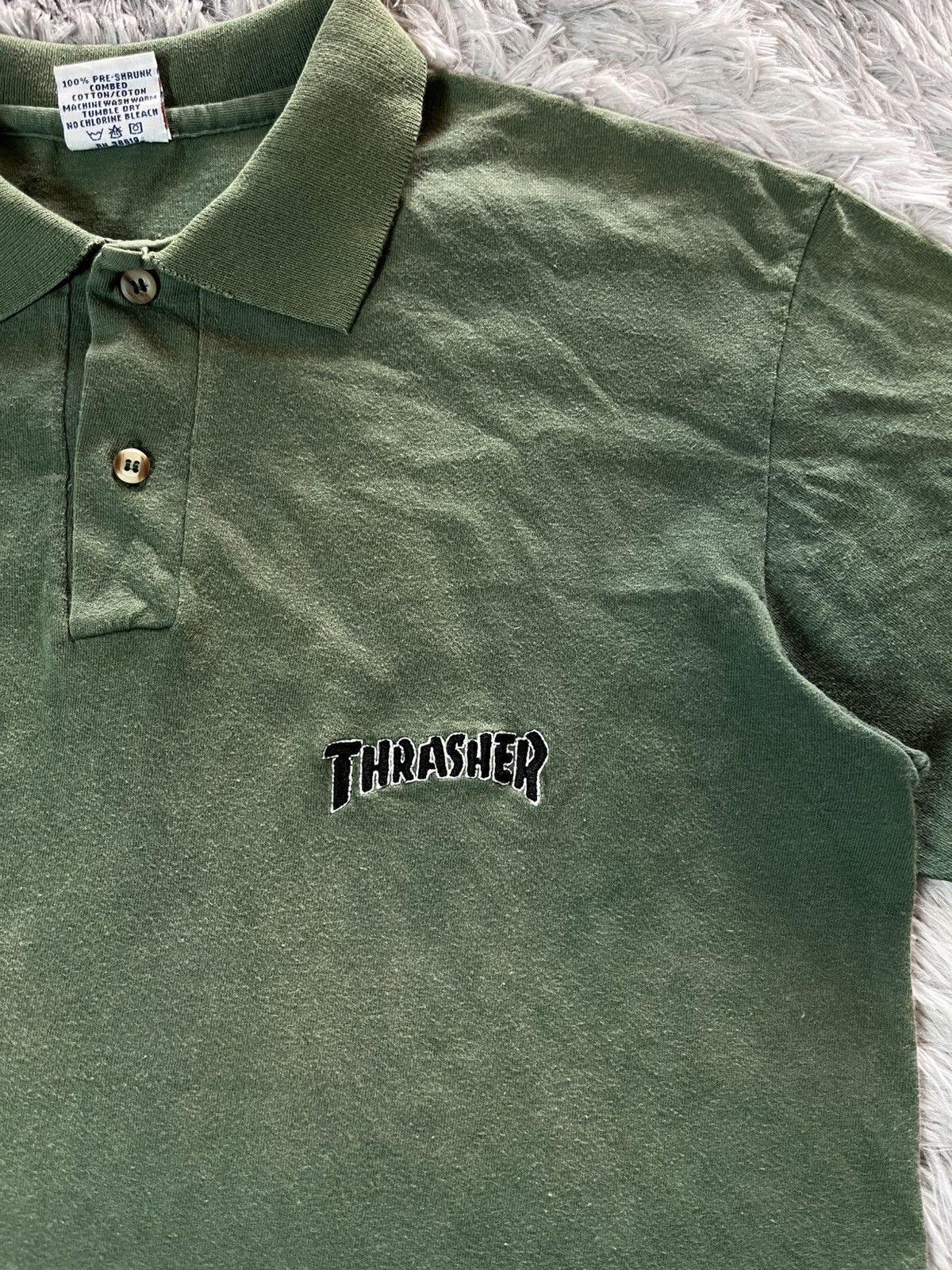 Thrasher Vintage Thrasher polos sun faded single stitch Size US M / EU 48-50 / 2 - 3 Thumbnail