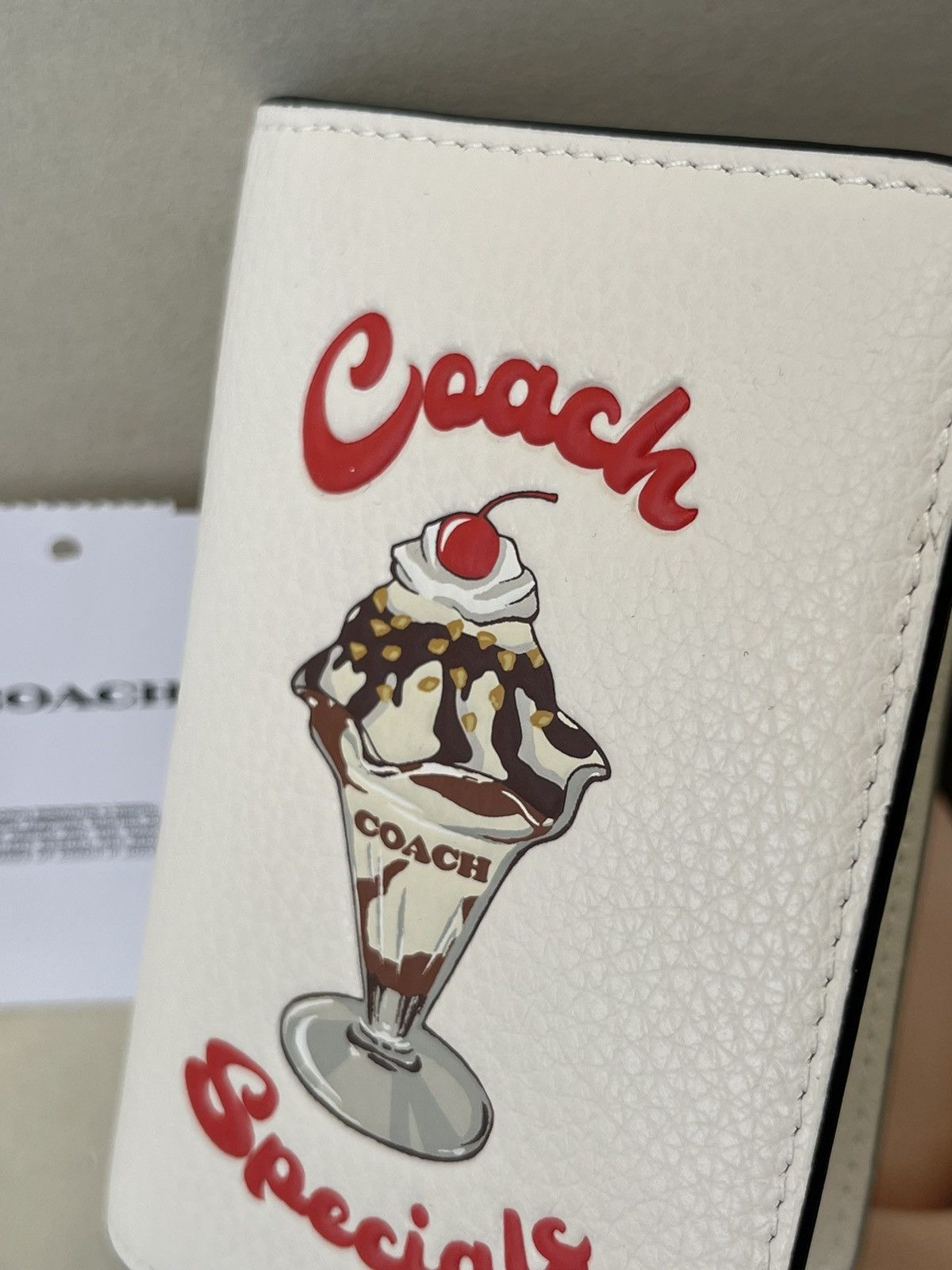 Coach (new+tag+box) Coach women bifold + card case leather wallet Size ONE SIZE - 2 Thumbnail