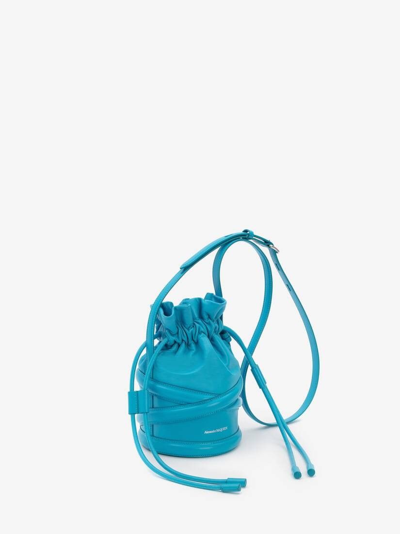Alexander McQueen o1w1db10925 Size: OS/The Soft Curve in Blue Size ONE SIZE - 3 Thumbnail