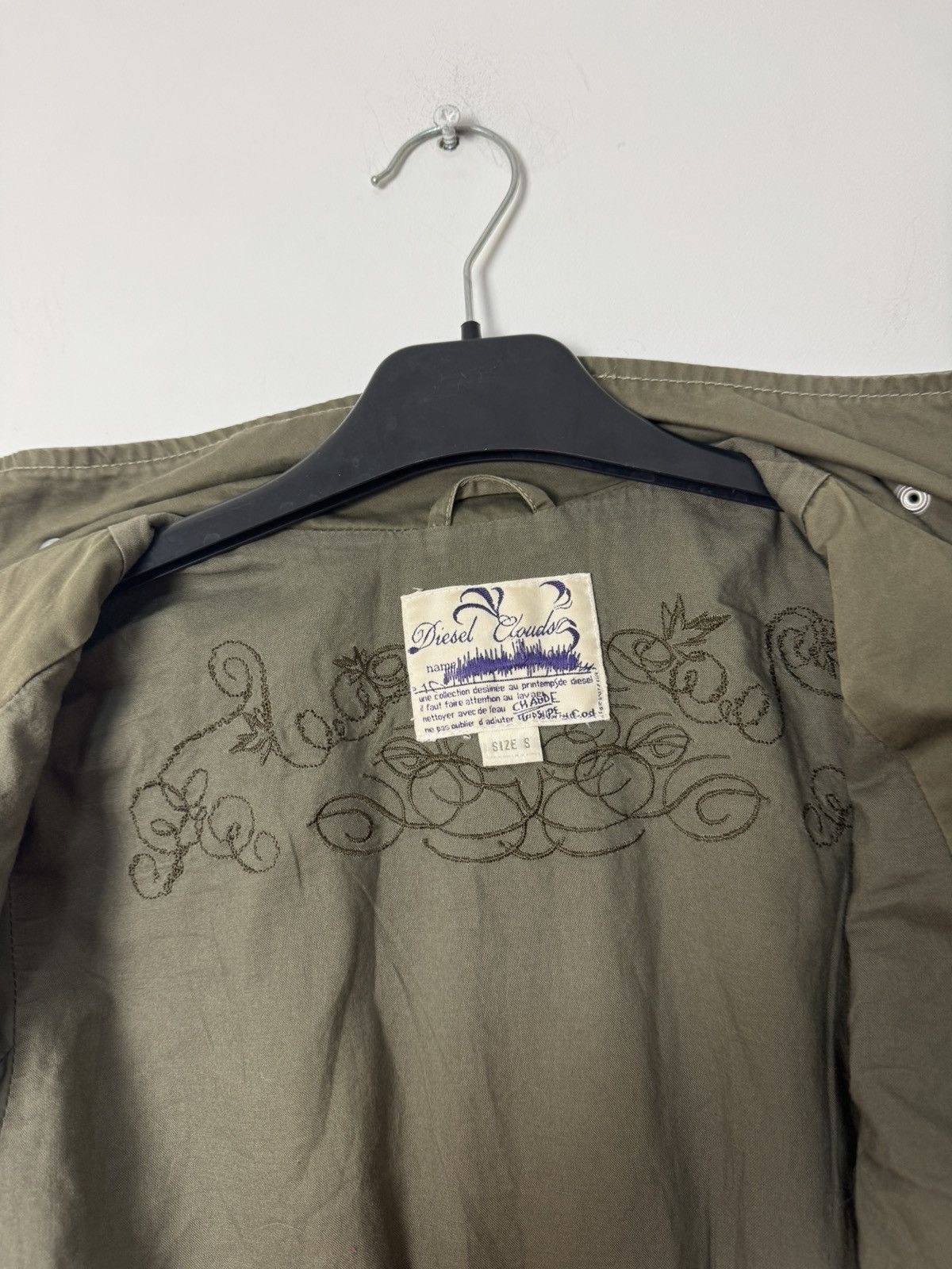 Diesel Rare Vintage Diesel “Clouds” Embroidered Military Jacket