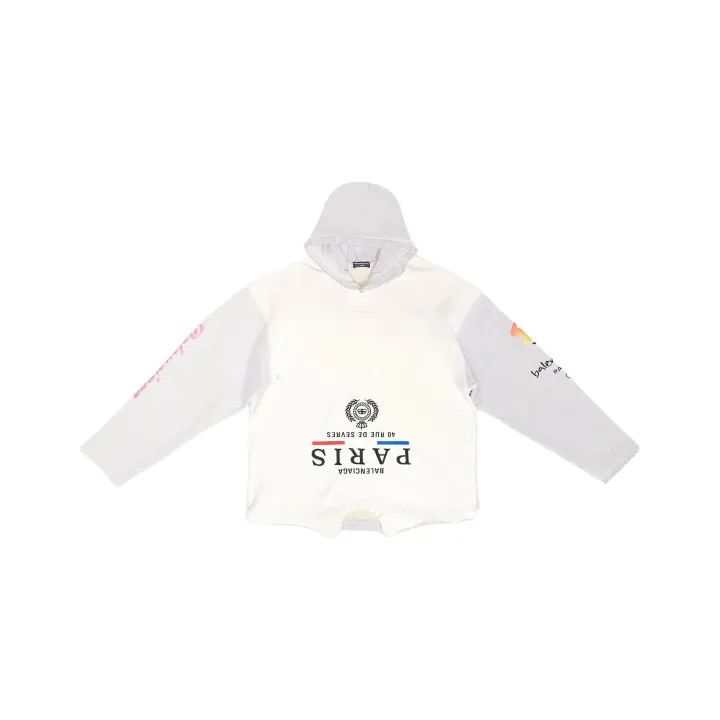 Balenciaga Balenciaga FW22 Printed Hooded Sweatshirt Size US M / EU 48-50 / 2 - 1 Thumbnail