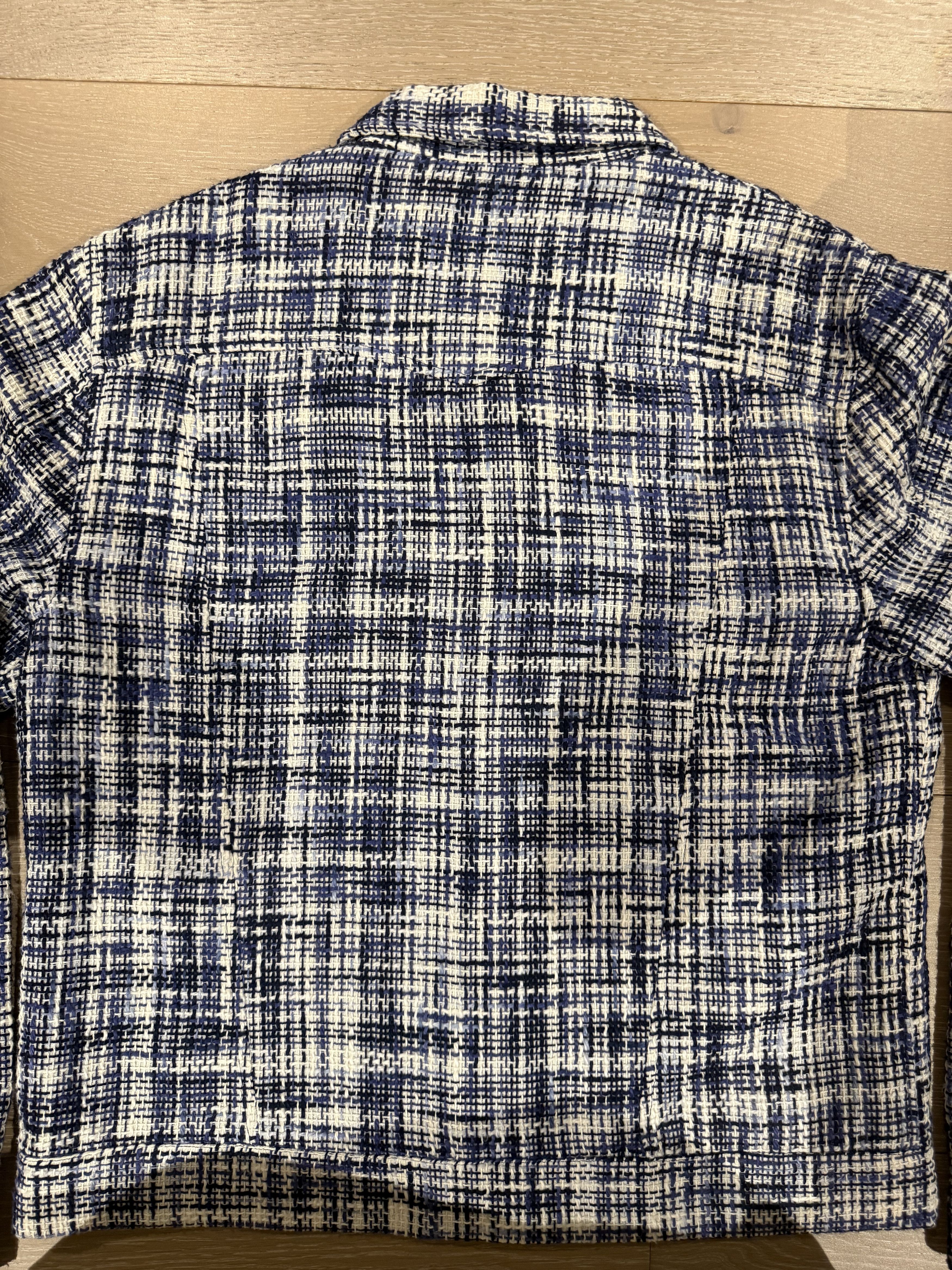 Libero 💚 Libero Azzurro Tweed Blouson Large NEW Size US L / EU 52-54 / 3 - 16 Thumbnail
