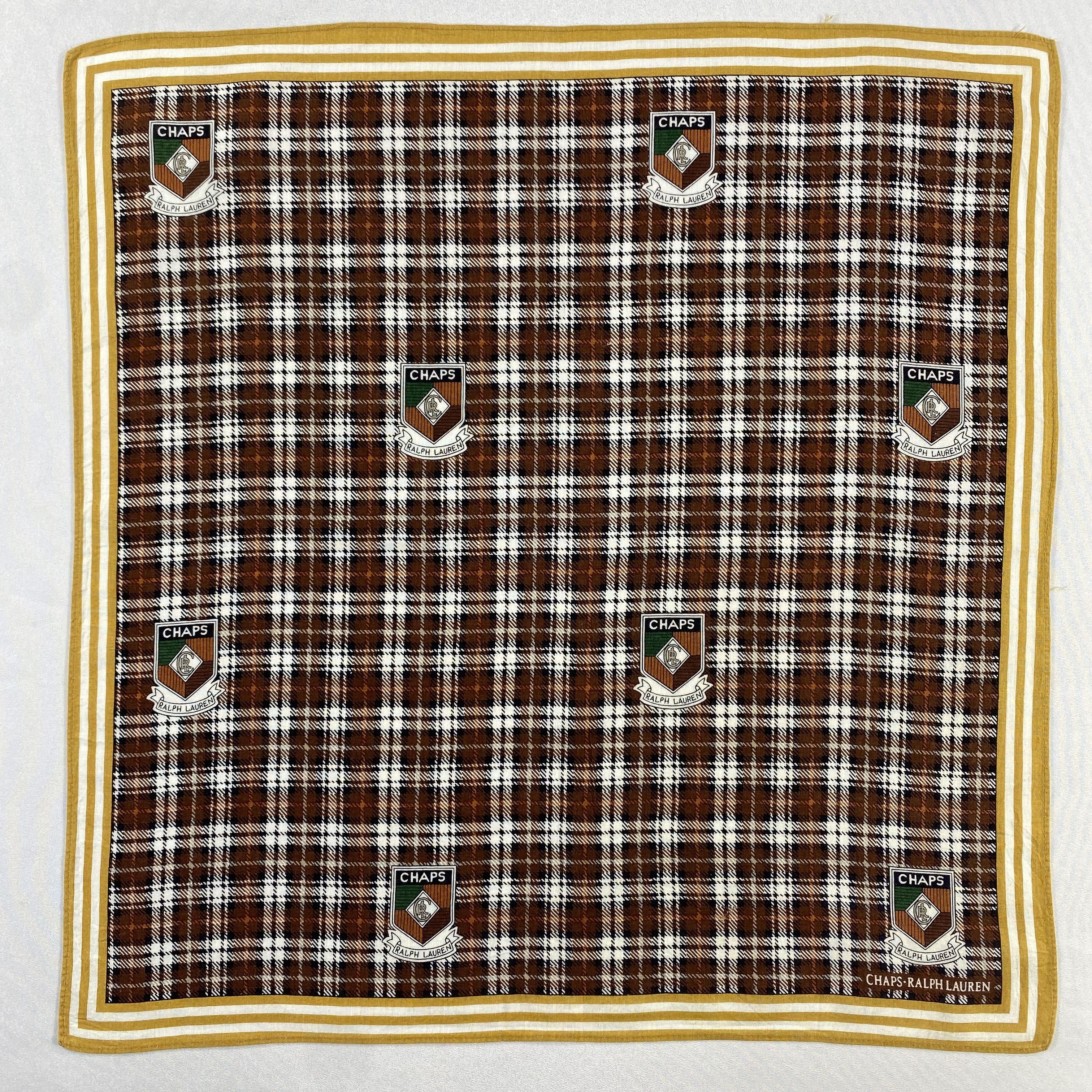 Chaps Ralph Lauren × Vintage Chaps Ralph Lauren Handkerchief / Neckerchief-P785 Size ONE SIZE - 1 Thumbnail