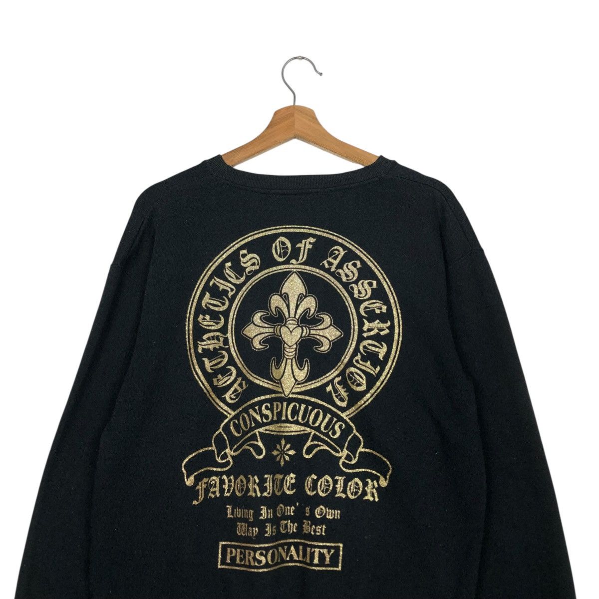 Japanese Brand 🔥VINTAGE SWEATSHIRT CONSPICUOUS CROSS BIG LOGO DESIGN Size US M / EU 48-50 / 2 - 11 Thumbnail