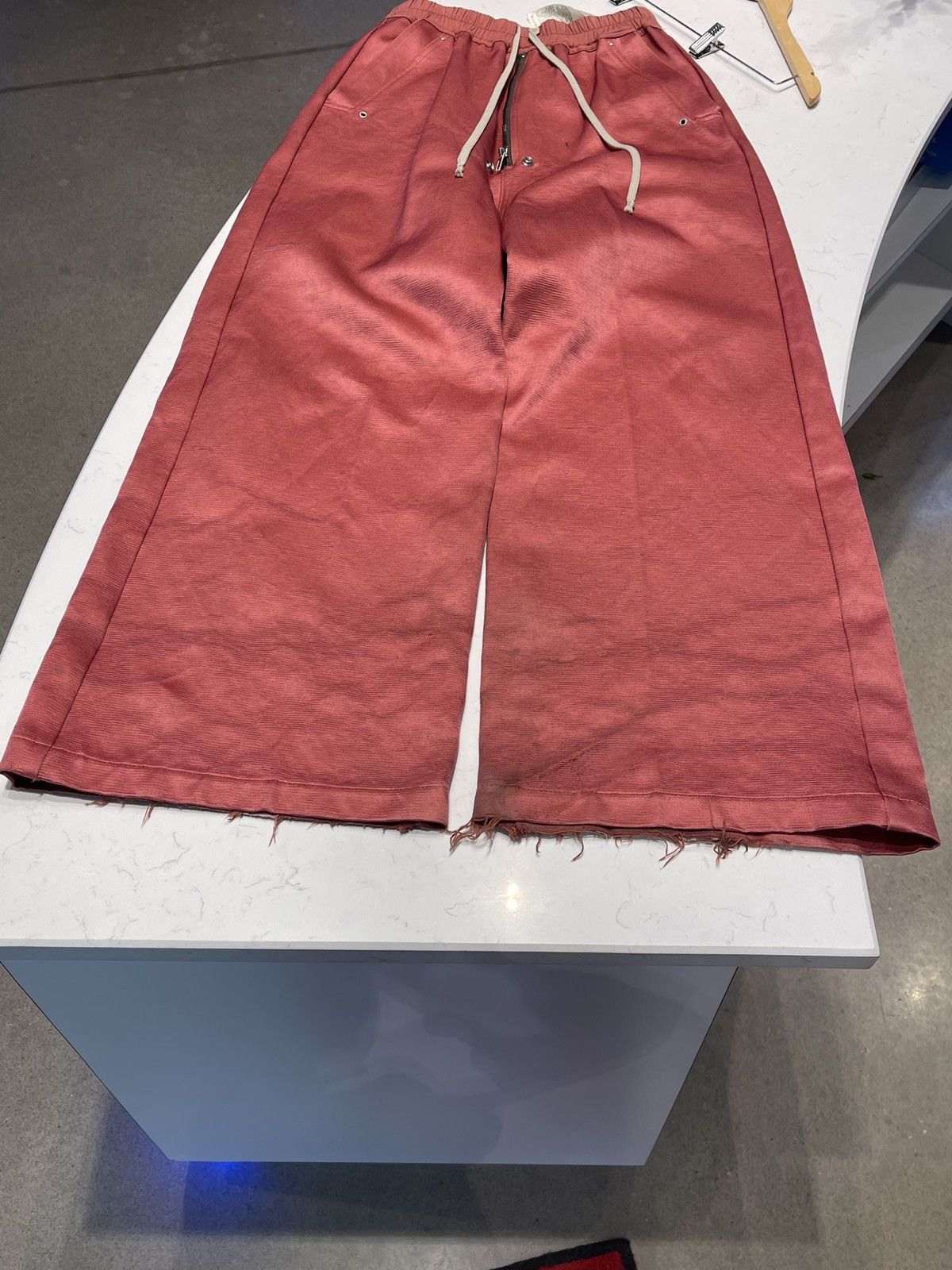 Rick Owens Rick Owens Geth Bela Silk Blend Trouser Carnelian Red Size US 44 / EU 60 - 6 Thumbnail
