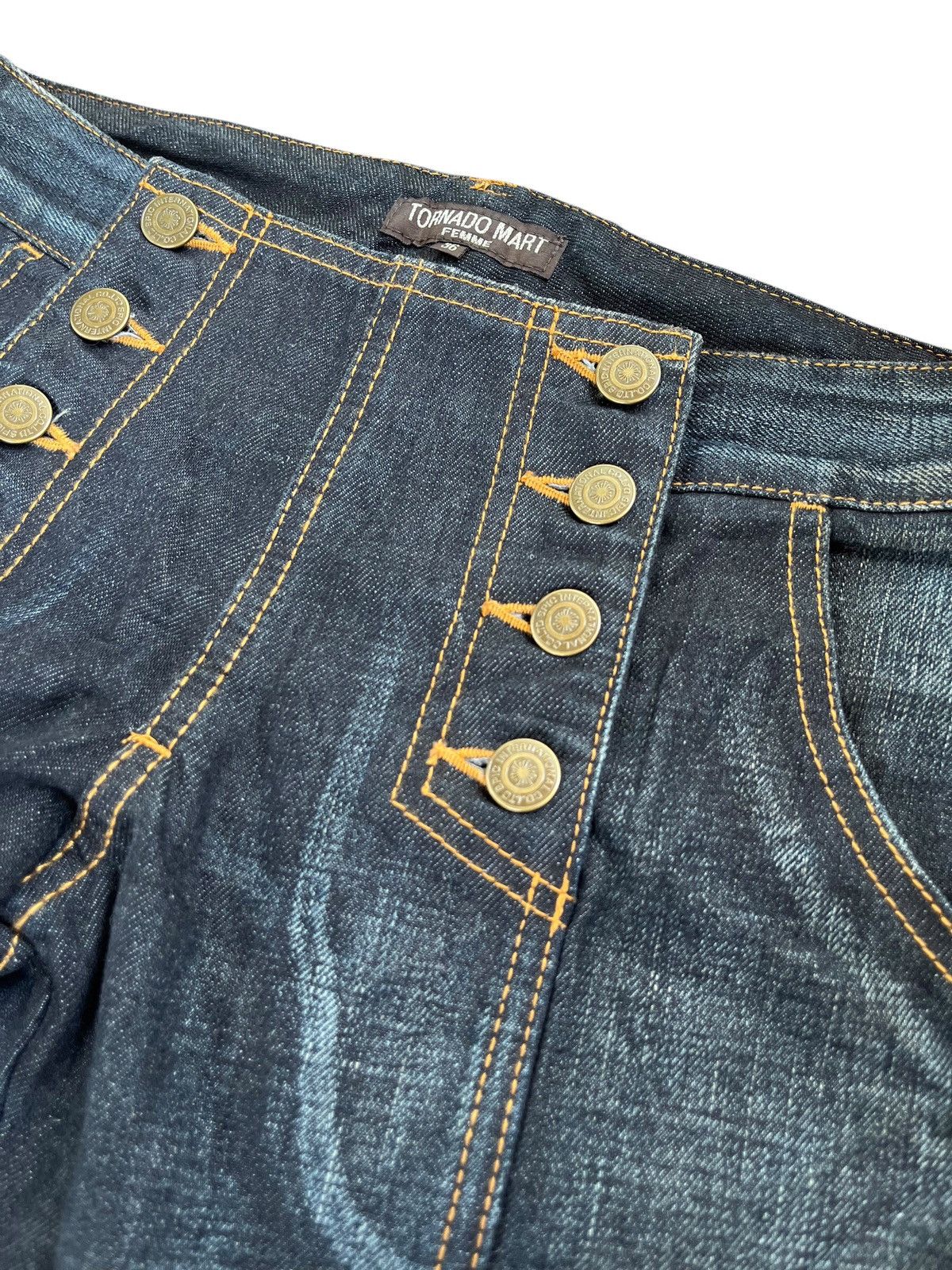 Tornado Mart Tornado Mart Femme wide leg flare jeans Size 29" - 6 Thumbnail