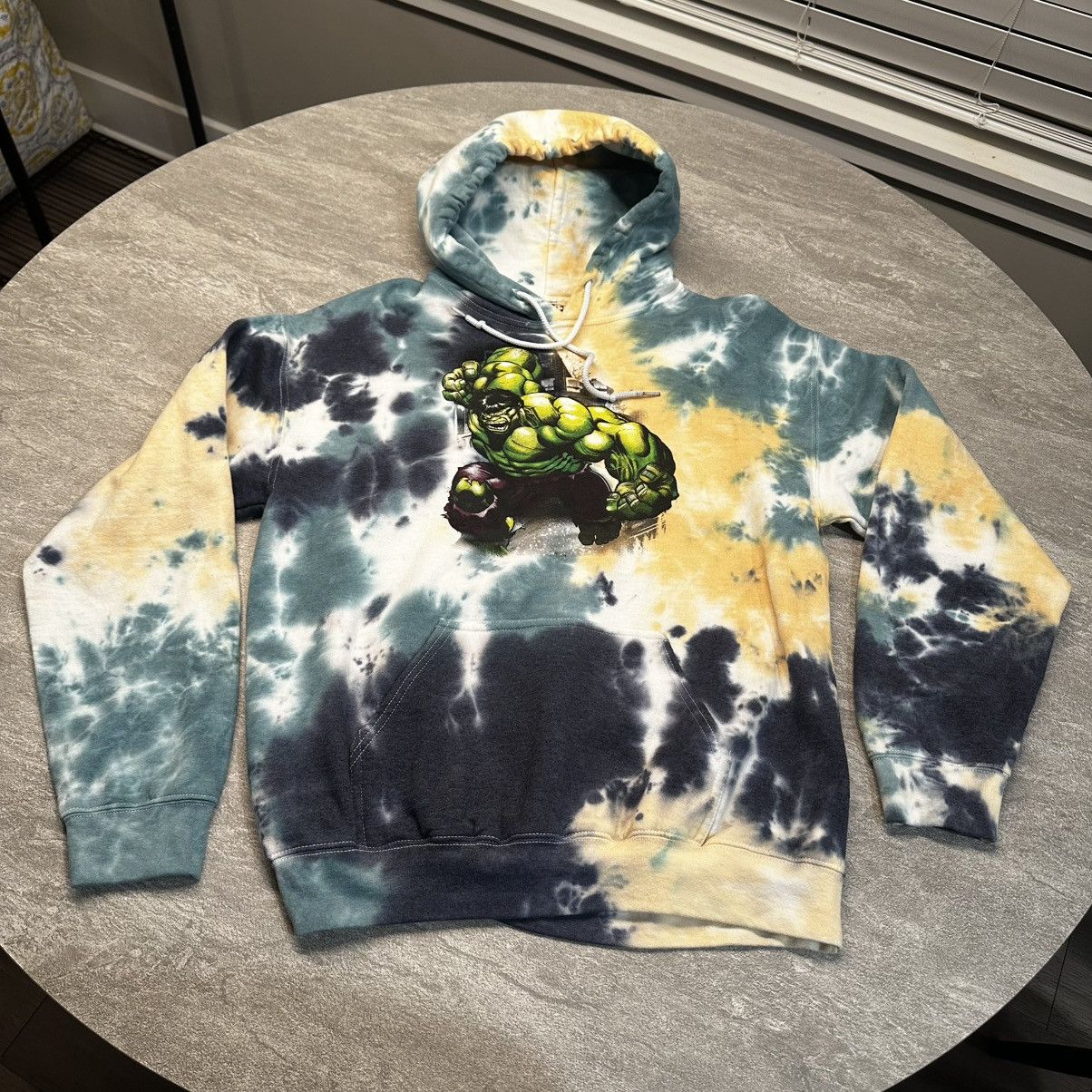 Marvel Comics Marvel Avengers HULK Pullover Hoodie Sweater Cream Tie-Dye Size US M / EU 48-50 / 2 - 1 Thumbnail