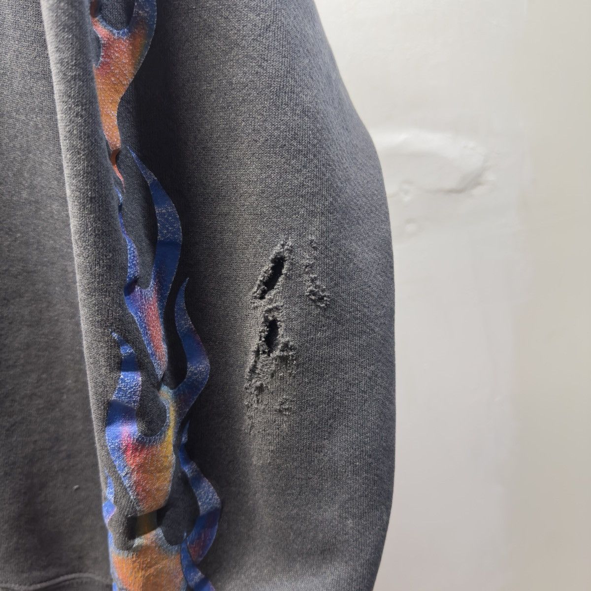 Harley Davidson Harley Davidson Flame Zip Hoodie ERD Grunge Chrome WCC Size US L / EU 52-54 / 3 - 6 Thumbnail