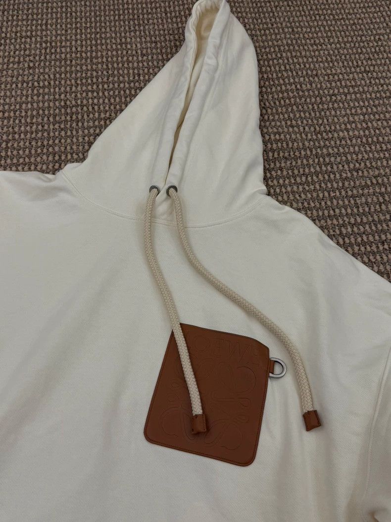 Loewe LOEWE White hooded hoodie Size L / US 10 / IT 46 - 2 Thumbnail