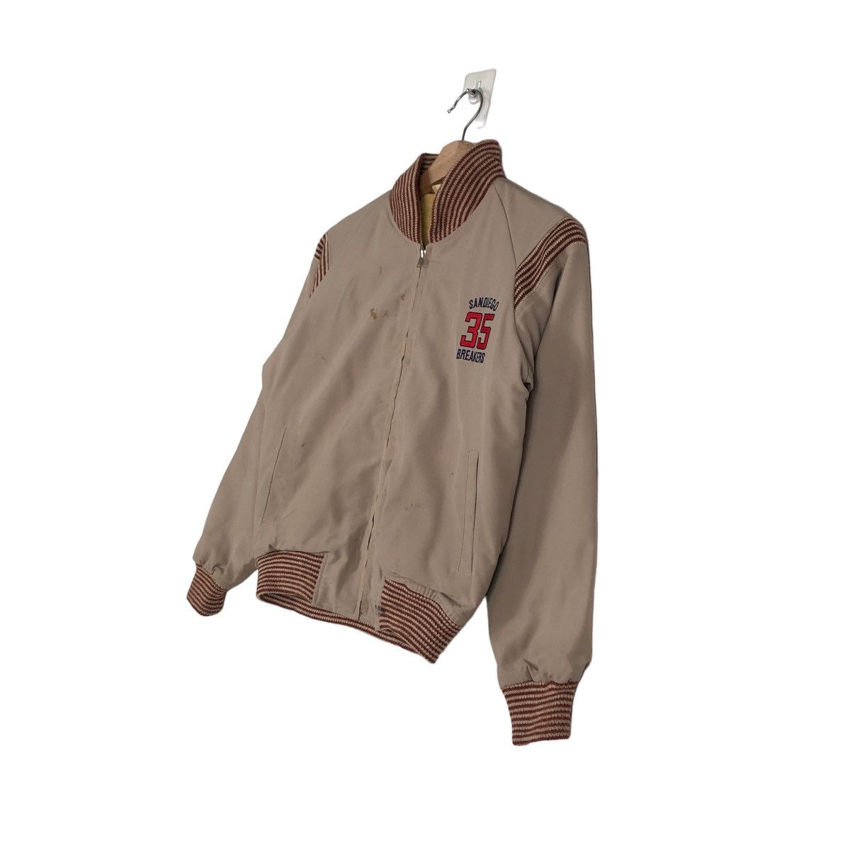 Japanese Brand 📌VINTAGE BOMBER JACKET SANDIEGO 35 BREAKERS BIG LOGO Size US S / EU 44-46 / 1 - 11 Thumbnail