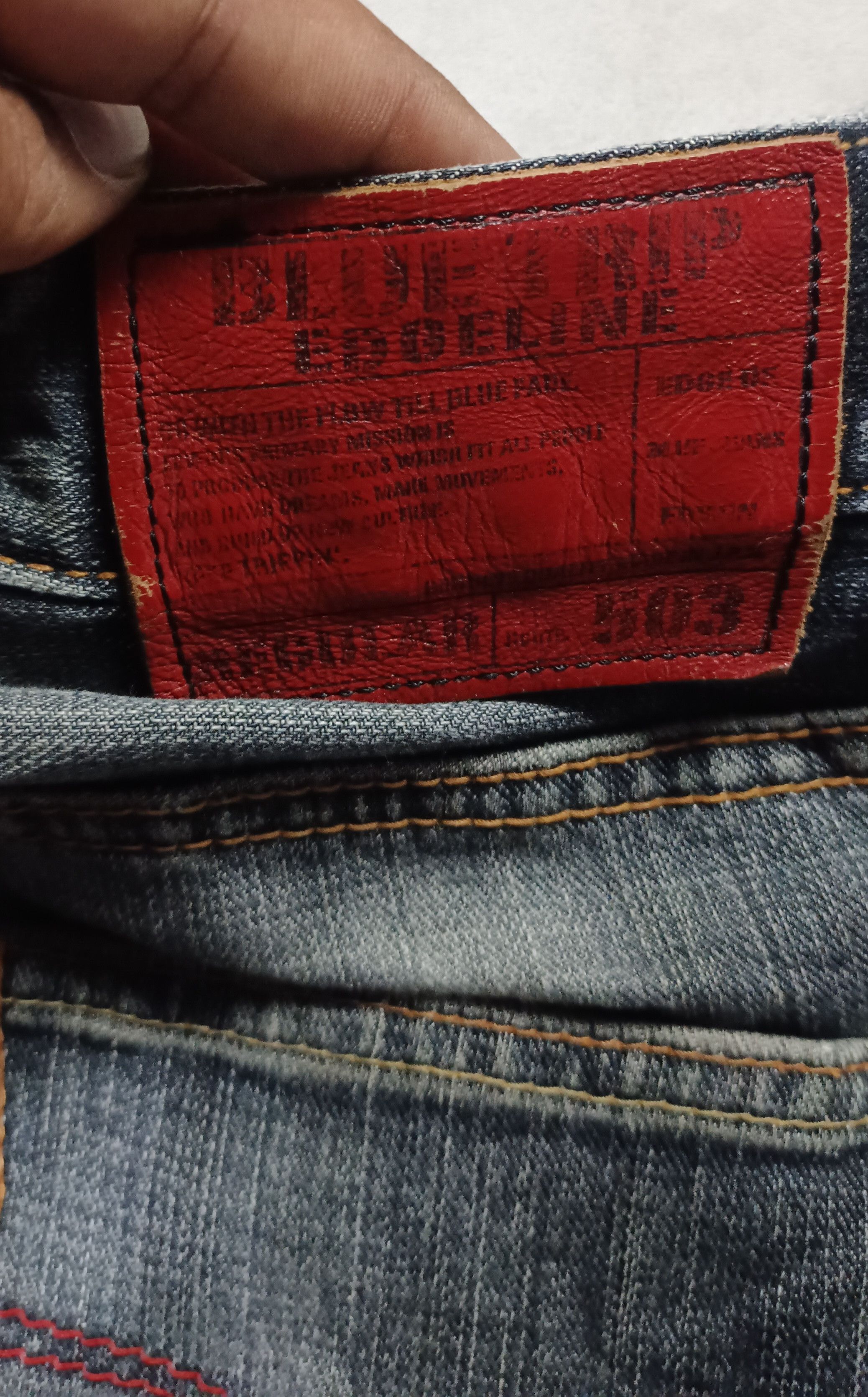 Edwin Vintage Edwin Blue Trip Edgeline 503 Distressed Denim Size US 32 / EU 48 - 10 Thumbnail