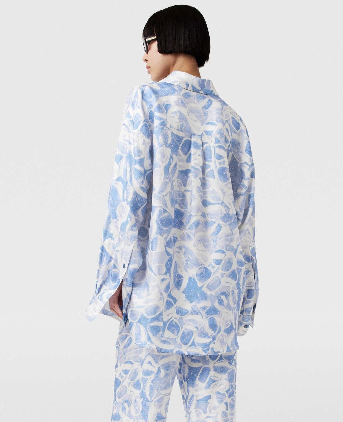 Stella McCartney Stella Mccartney printed silk twill shirt Size M / US 6-8 / IT 42-44 - 3 Thumbnail