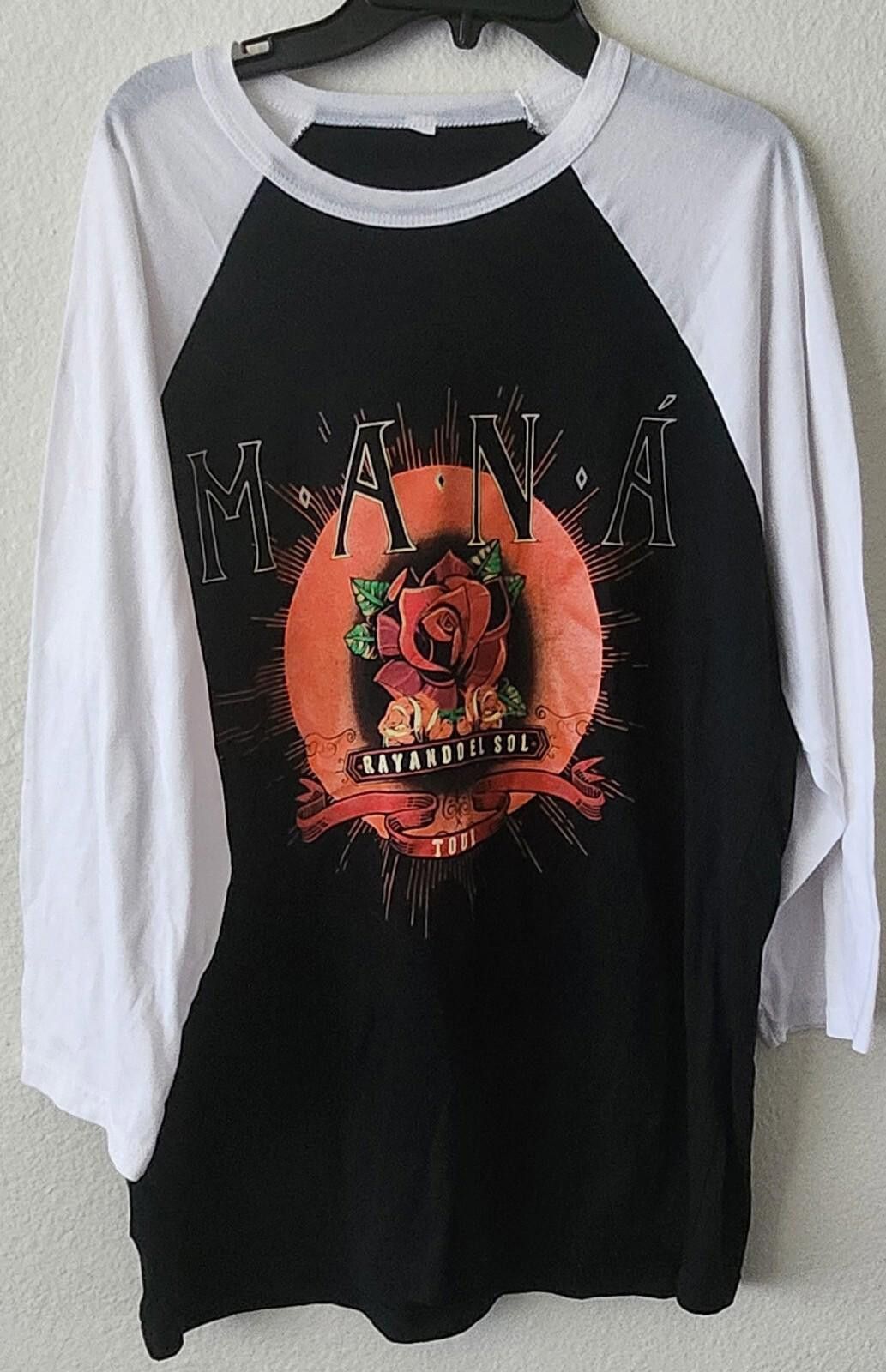 Tornado Mart mana rayando el sol tour basebal t shirt 3/4 sleeves Size US XL / EU 56 / 4 - 1 Thumbnail