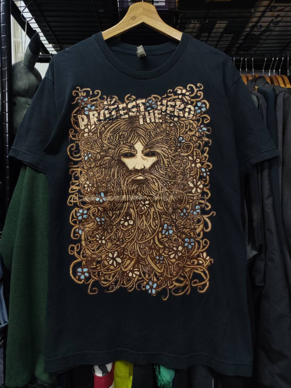 Band Tees Vtg Protect The Hero Band " Celtic Green Man " Art T-Shirt Size US L / EU 52-54 / 3 - 2 Thumbnail