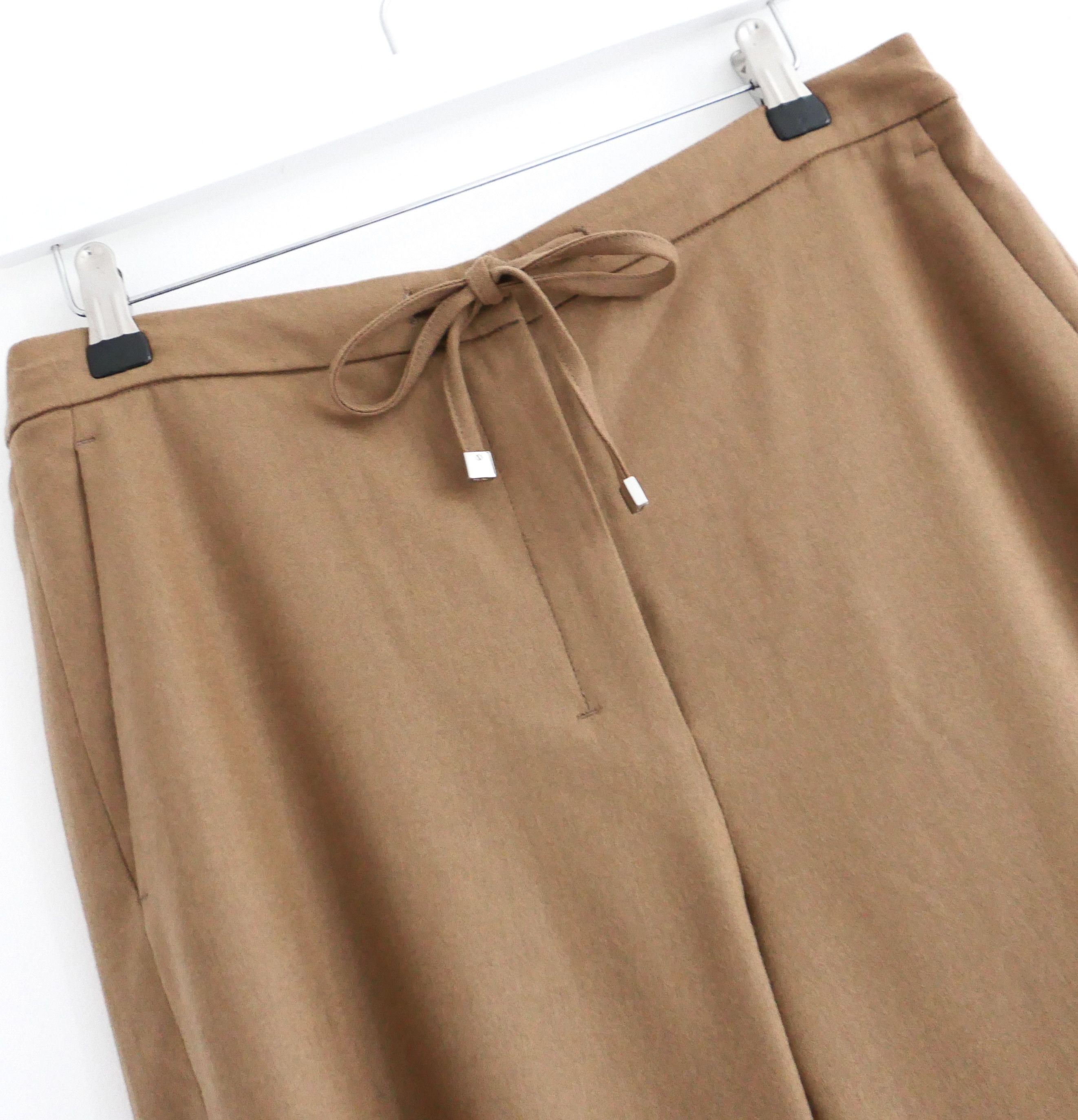 Max Mara ’S MaxMara Floria Wool Jogger Trousers Camel Size 34" / US 12 / IT 48 - 2 Thumbnail