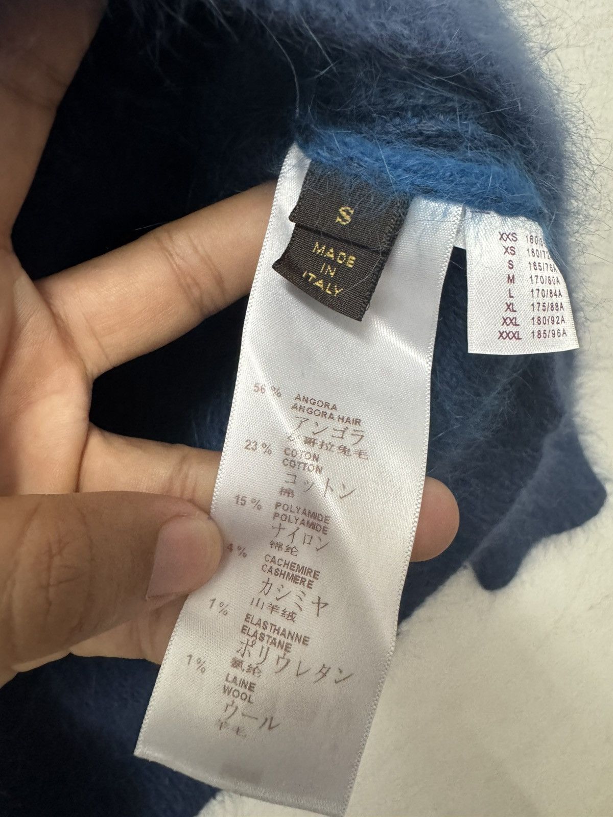 Louis Vuitton Louis Vuitton Paris Mohair Stripes Border Blue Size US S / EU 44-46 / 1 - 8 Thumbnail