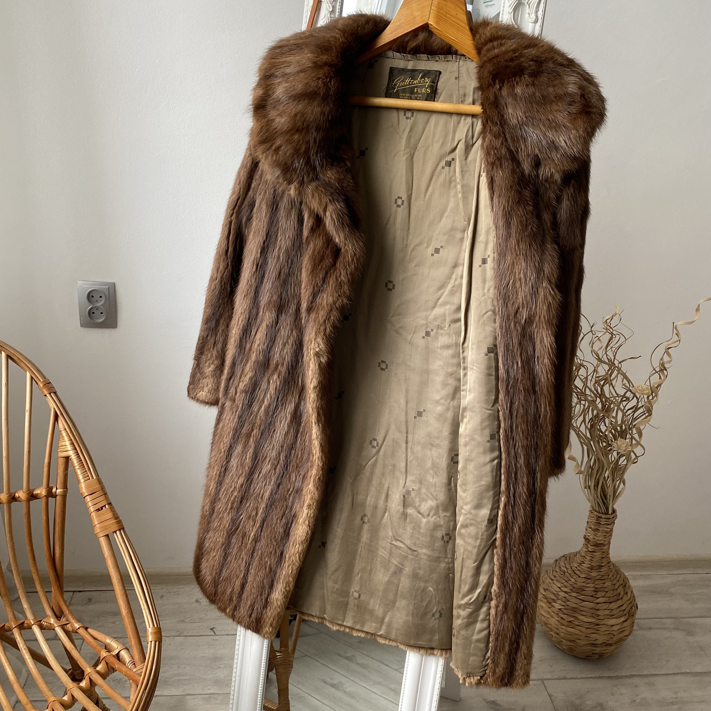 Vintage Vintage 80’s Oldmaney Real Fur Mink Coat Lxury Leather Size M / US 6-8 / IT 42-44 - 7 Thumbnail