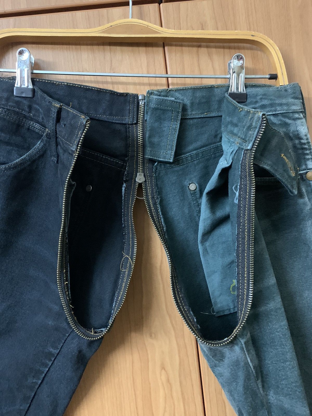 Vintage × Wrangler Wrangler Two tone colour rare design pants Size US 30 / EU 46 - 8 Thumbnail