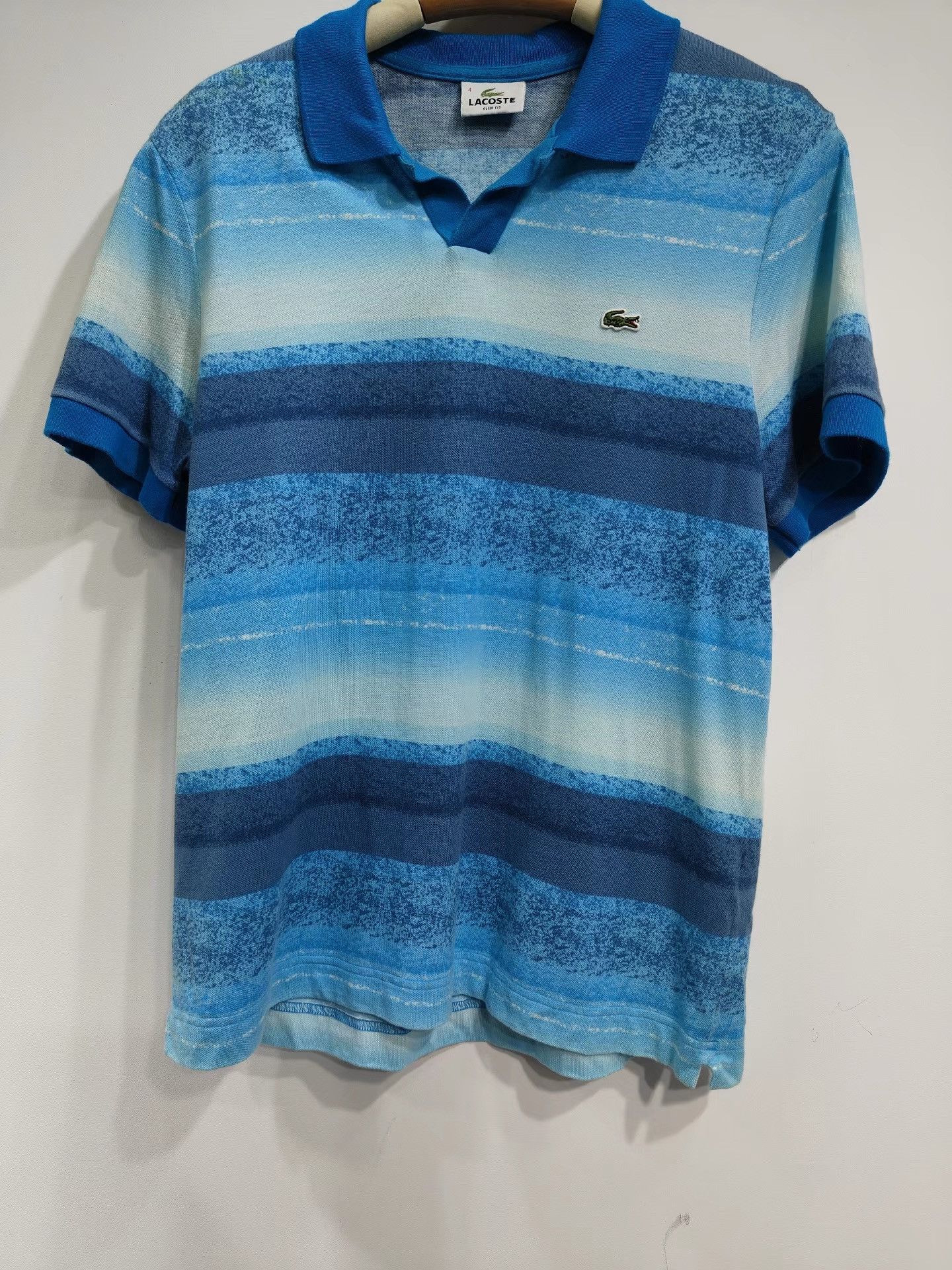 Lacoste LACOSTE Men's Blue Short Sleeve Top K29 Size US XL / EU 56 / 4 - 1 Thumbnail