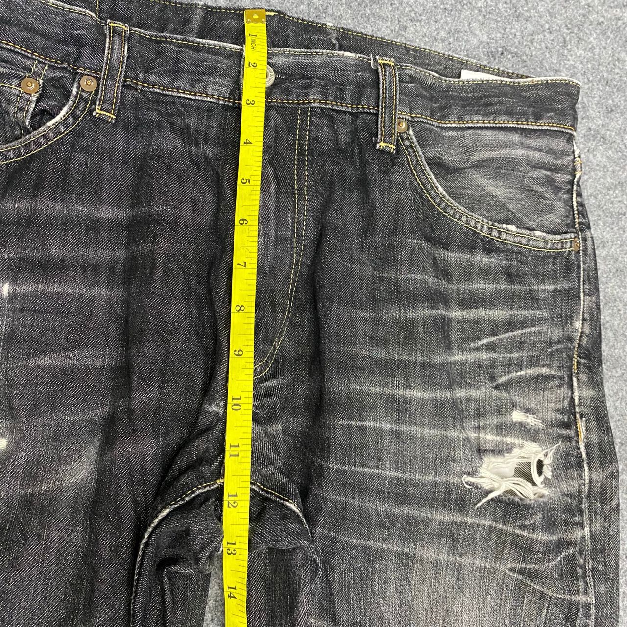Japanese Brand 💥Best Offer💥Vintage Uniqlo Jeans Distressed Denim Size US 35 - 6 Thumbnail