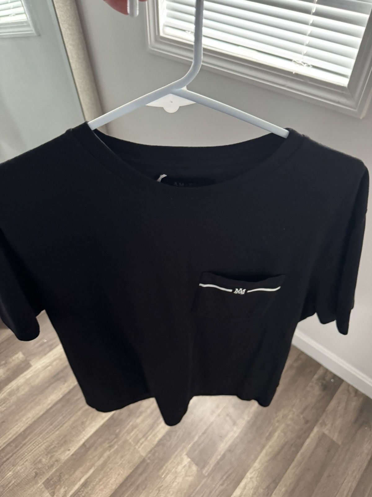 Amiri Black Amiri T Logo Size US L / EU 52-54 / 3 - 1 Thumbnail