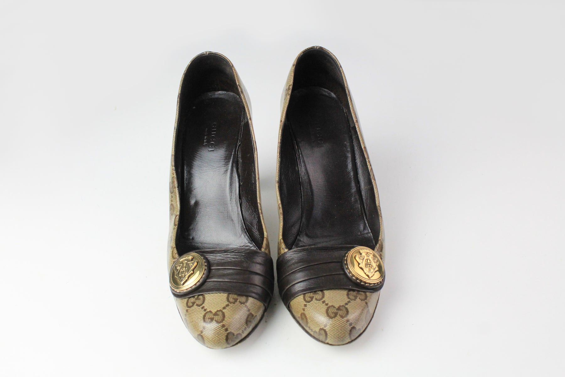 Gucci Gucci Monogram Heels Shoes Women's 38 Size US 8 / IT 38 - 3 Thumbnail