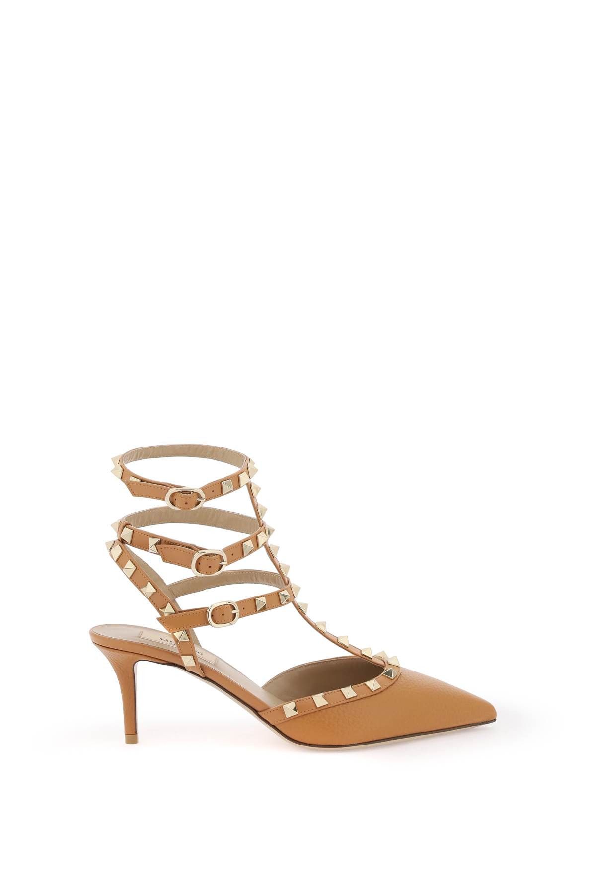 image of Valentino Garavani Rockstud Slingback Pumps Size Eu 39 For Women Shoes in Brown