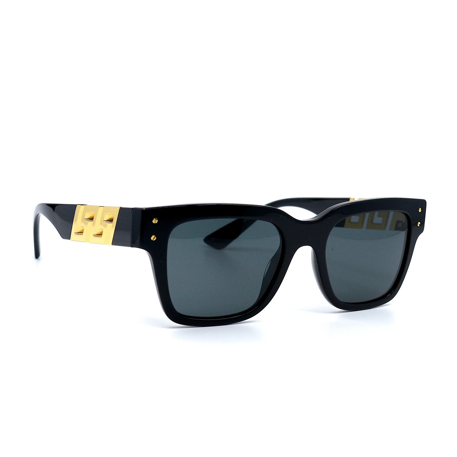 image of Versace Ve4421 Gb1/87 Black Dark Grey Sunglasses, Men's