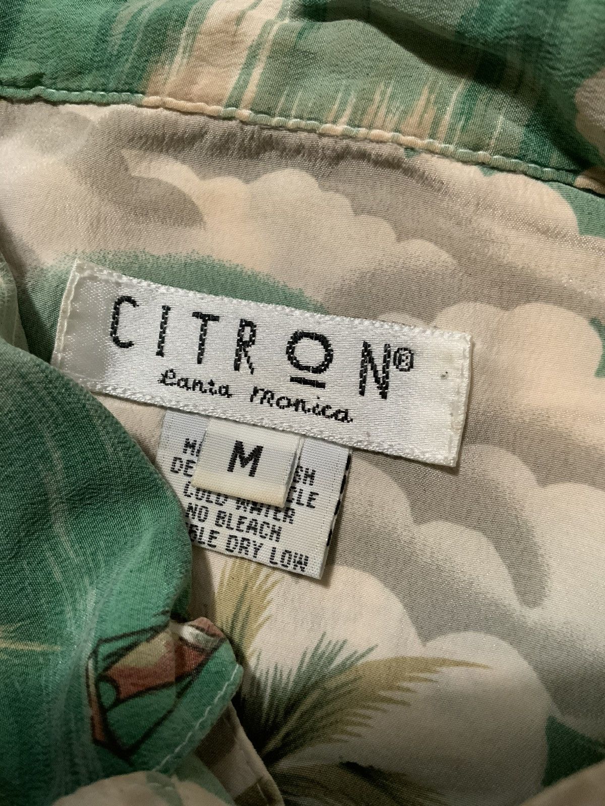 Designer × Vintage Vintage Citron Santa Monica 100% Silk Hawaiian AOP Shirt Size US M / EU 48-50 / 2 - 5 Thumbnail