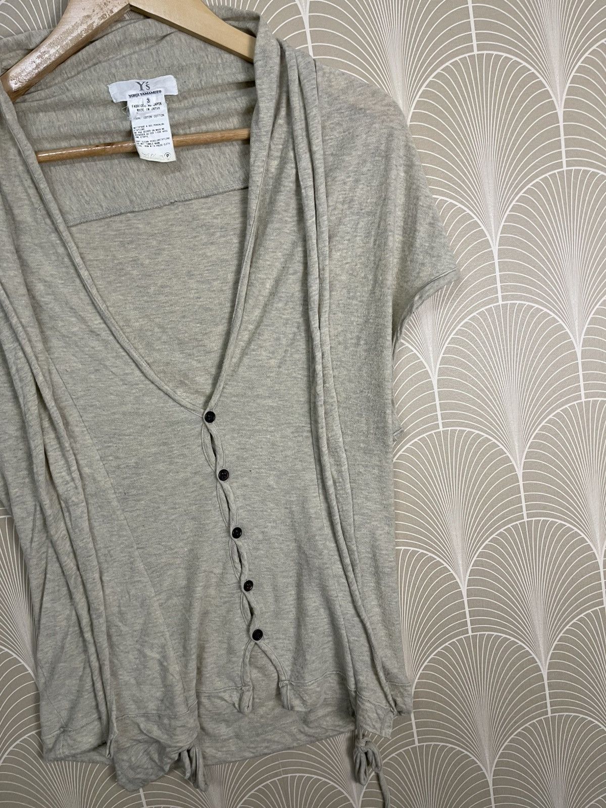 Yohji Yamamoto SS2021 YOHJI YAMAMOTO COTTON BUTTON CARDIGAN SLEEVELESS Size M / US 6-8 / IT 42-44 - 5 Thumbnail
