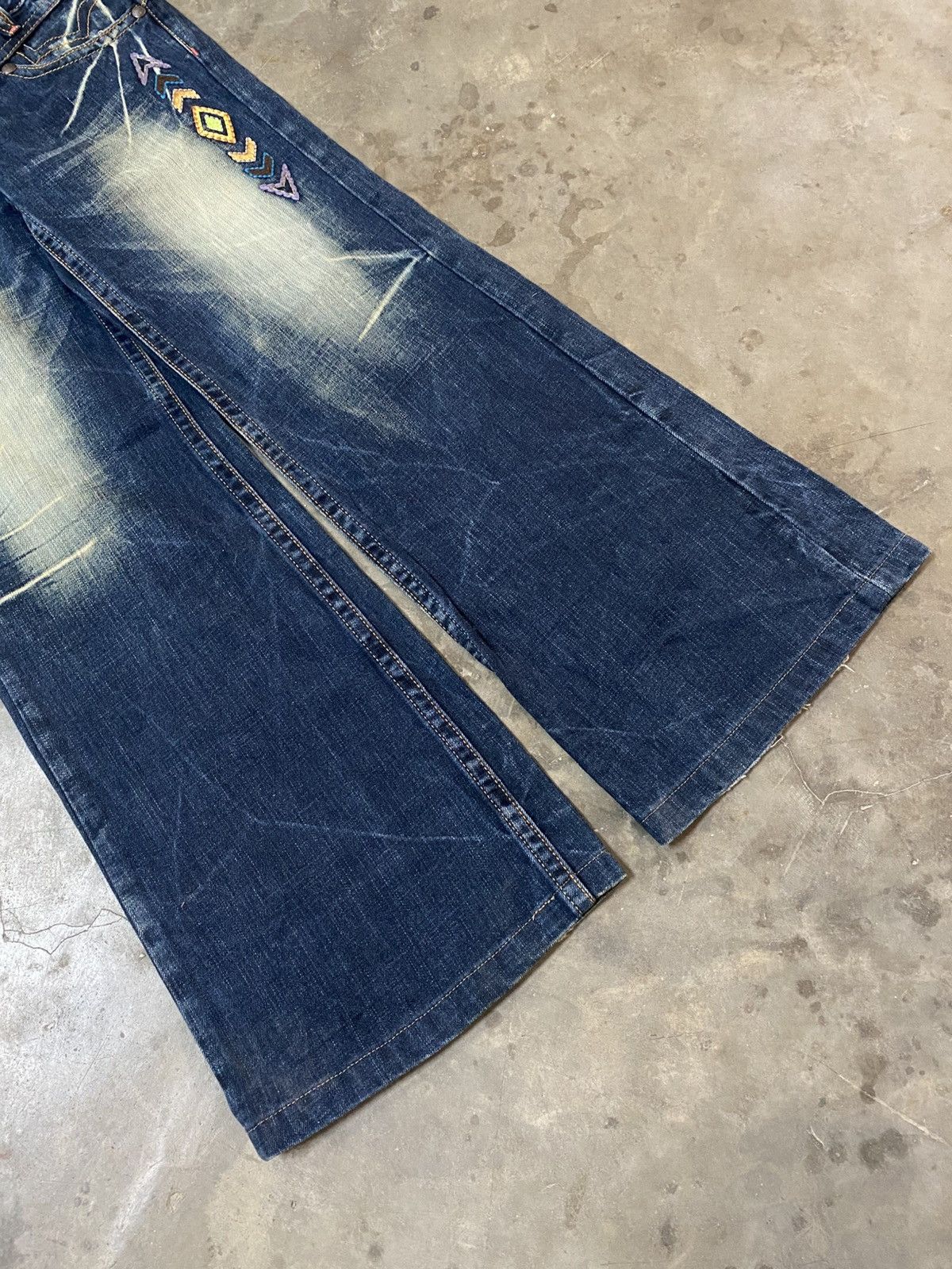 Flare Jeans Japanese Riobera Mud Rusty Denim @216