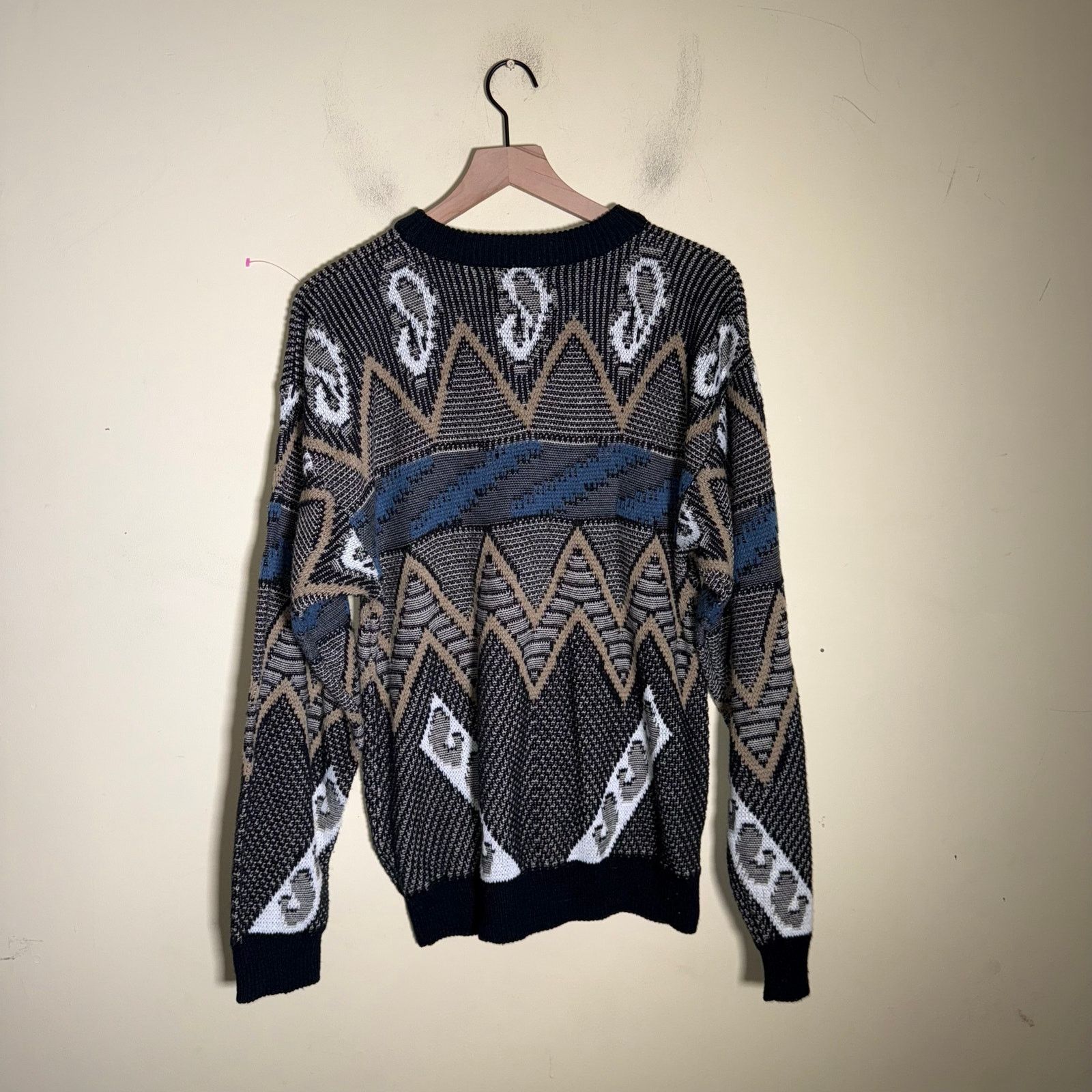 Other VINTAGE SWEATER GRAPHIX grandpa style acrylic crewneck L Size US L / EU 52-54 / 3 - 3 Thumbnail