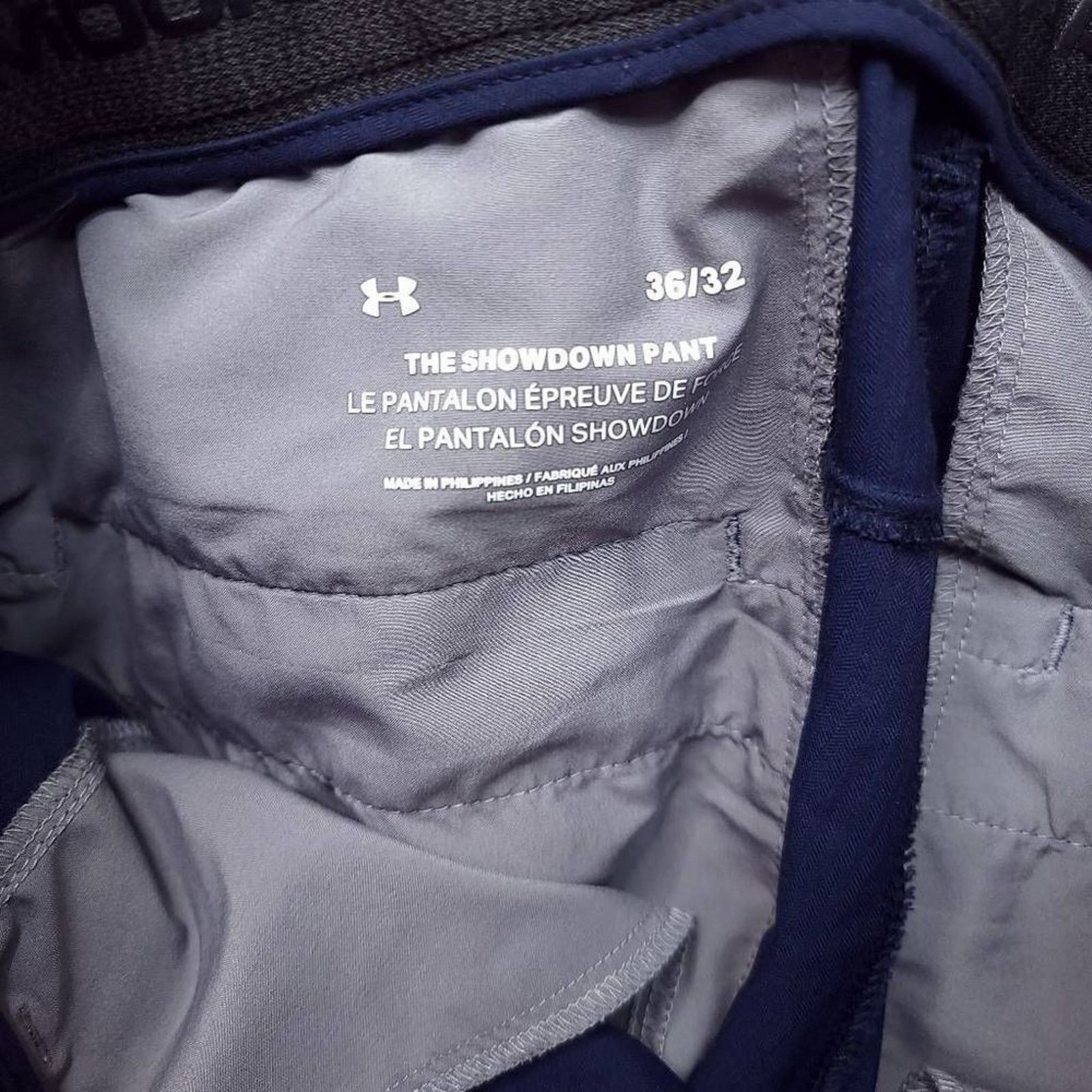 Under Armour Under Armour Golf Pants The Showdown Mens 36x31 Blue Stretch Size US 36 / EU 52 - 3 Thumbnail