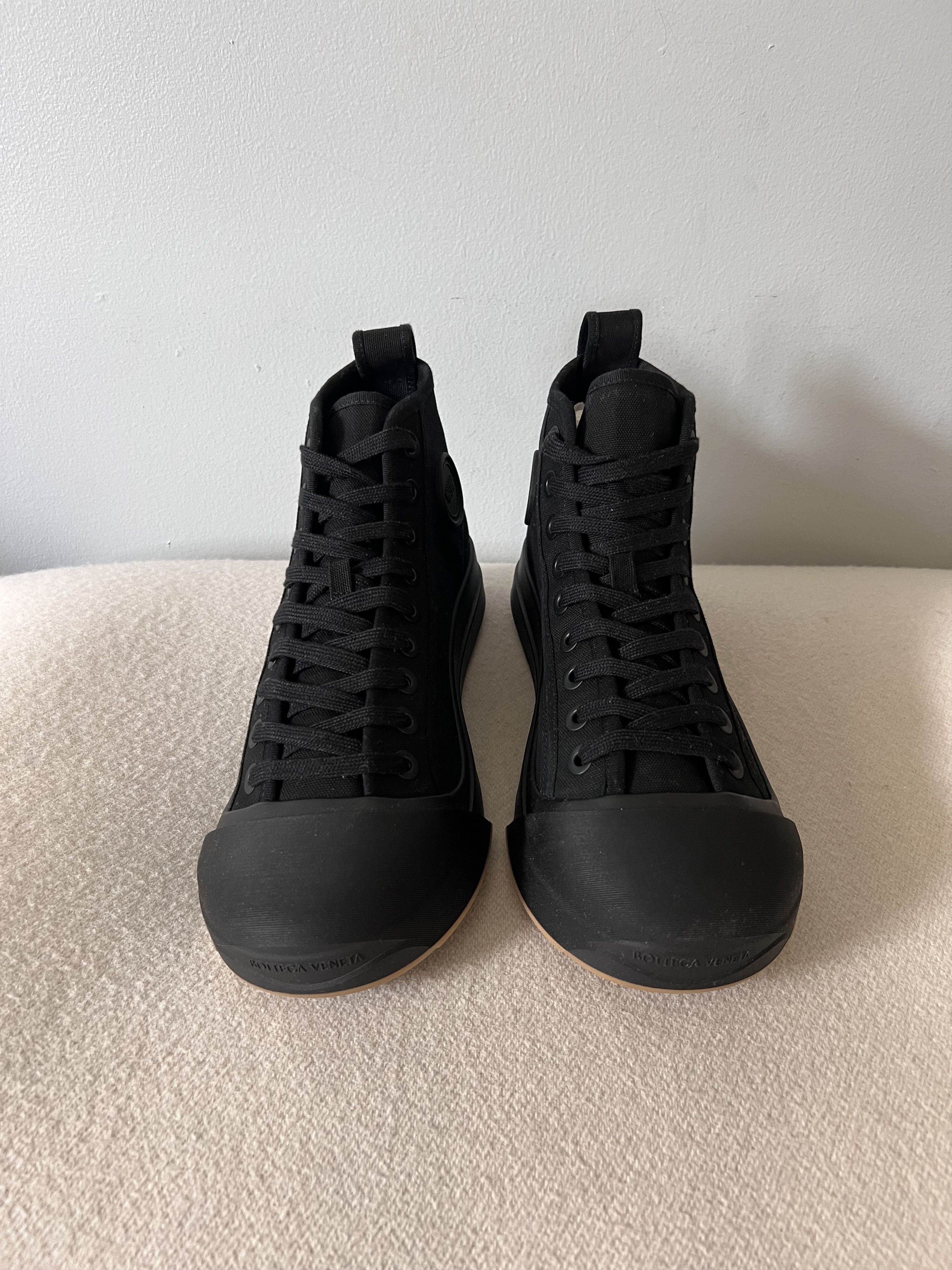 Bottega Veneta Bottega Veneta Canvas Vulcan Sneakers in Black Size US 8.5 / EU 41-42 - 4 Thumbnail