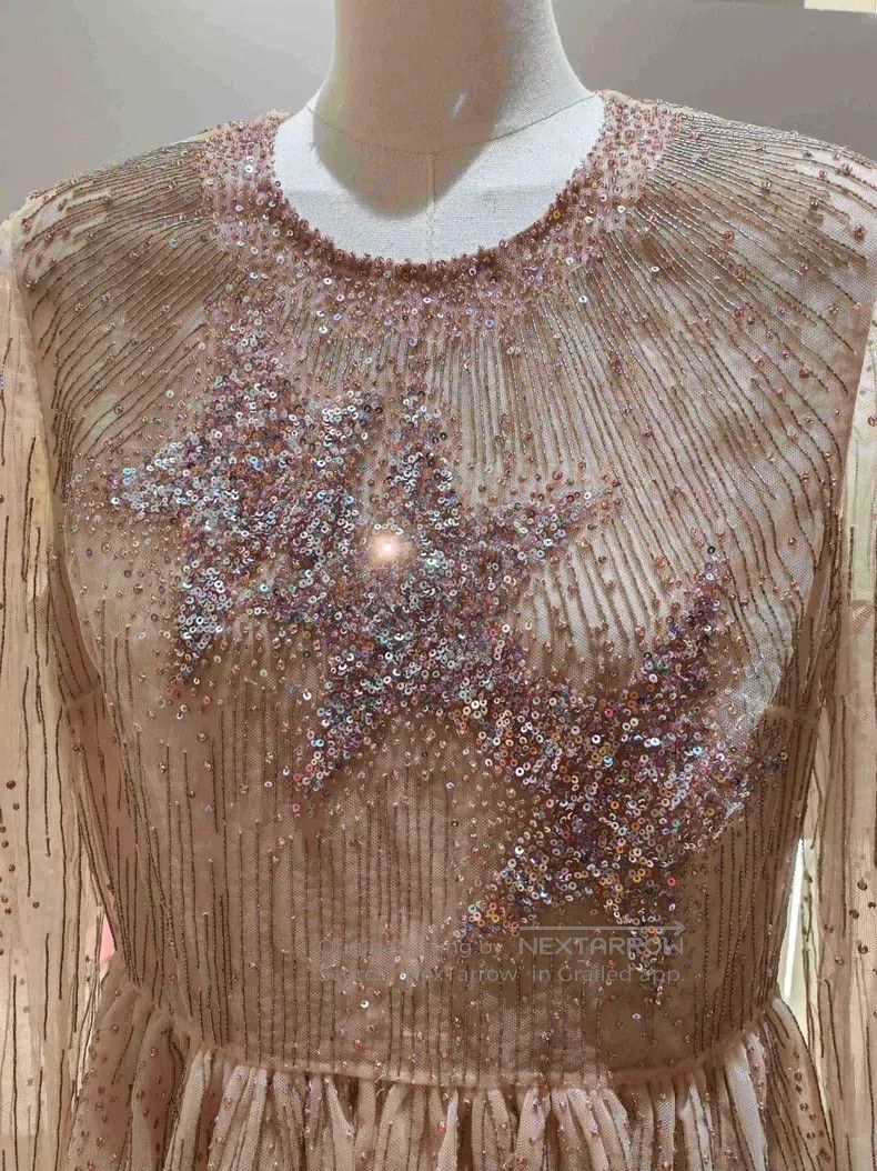 Valentino Valentino Nude studded beaded mesh dress Size S / US 4 / IT 40 - 5 Thumbnail