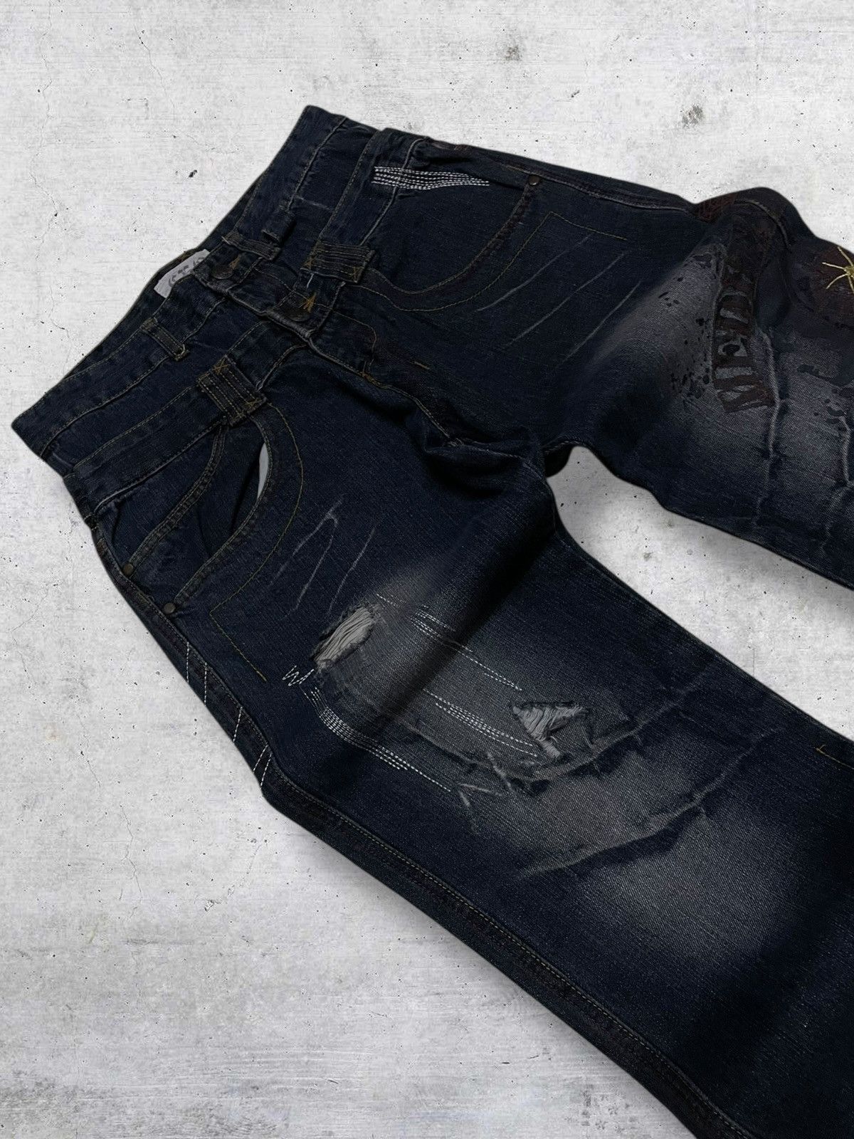 Hysteric Glamour VINTAGE MAD PUNK CRAFTED JAPAN DESIGNER SPIDER DOUBLE WAIST Size US 30 / EU 46 - 7 Thumbnail