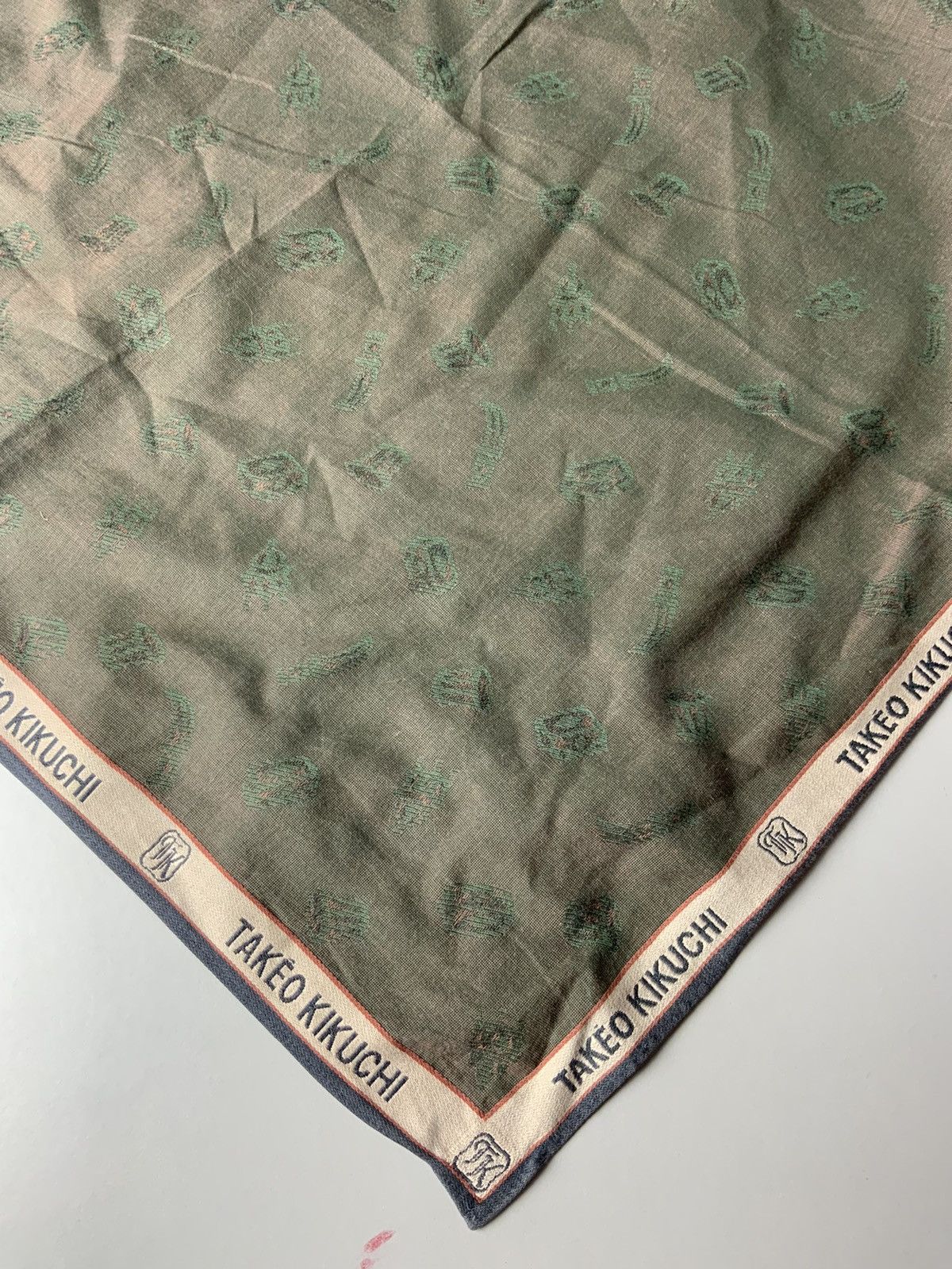 Takeo Kikuchi Takeo Kikuchi Monogram Japan Handkerchief Bandana Size ONE SIZE - 9 Thumbnail