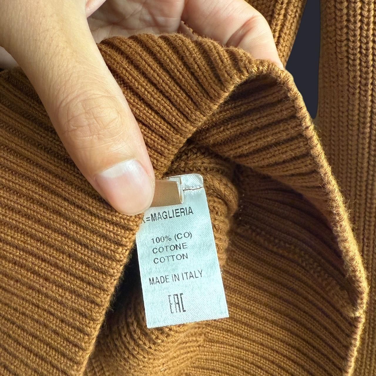 Christian Kimber Italian Winton Cotton Knit - Ochre Size US L / EU 52-54 / 3 - 4 Thumbnail