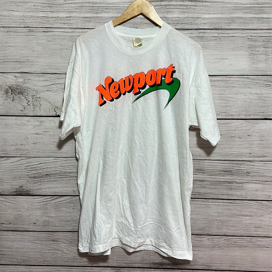Vintage Vintage Newport single Stitch Screen Stars Promo Tee XL Size US XL / EU 56 / 4 - 1 Thumbnail