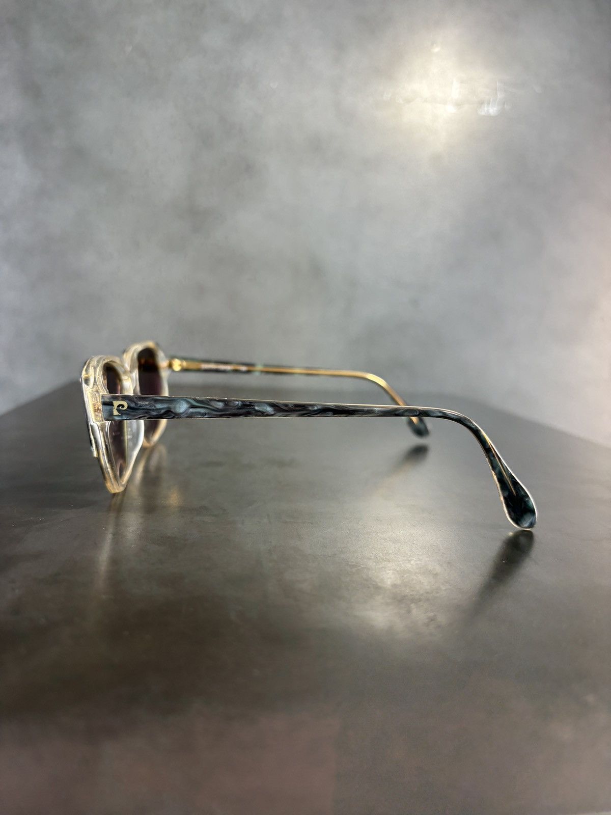 Pierre Cardin × Vintage 1980s Pierre Cardin Sunglasses Marble Wayfarer Angular Geome Size ONE SIZE - 6 Thumbnail