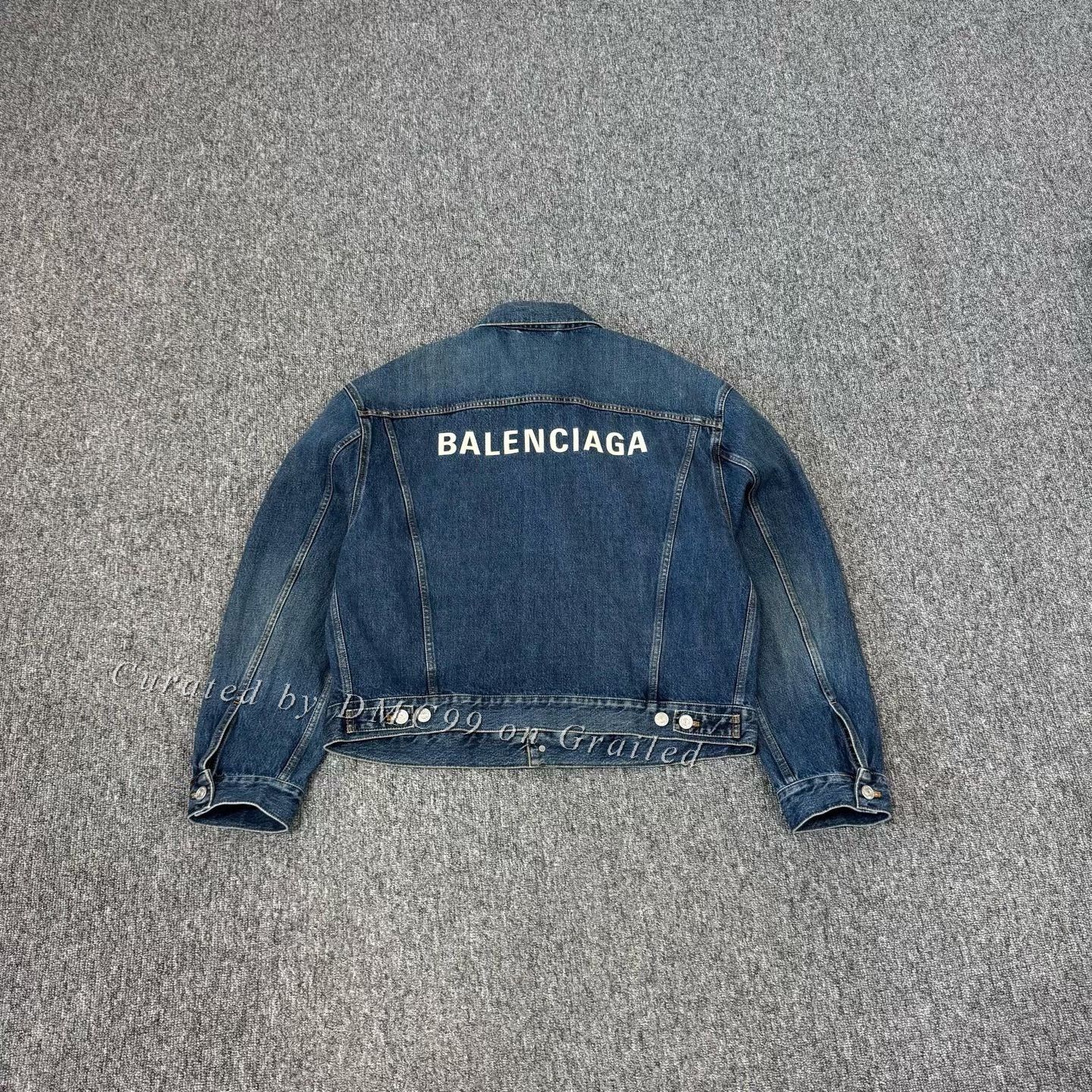 Balenciaga Balenciaga 2020 Letter Print Denim Jacket Size US S / EU 44-46 / 1 - 1 Thumbnail
